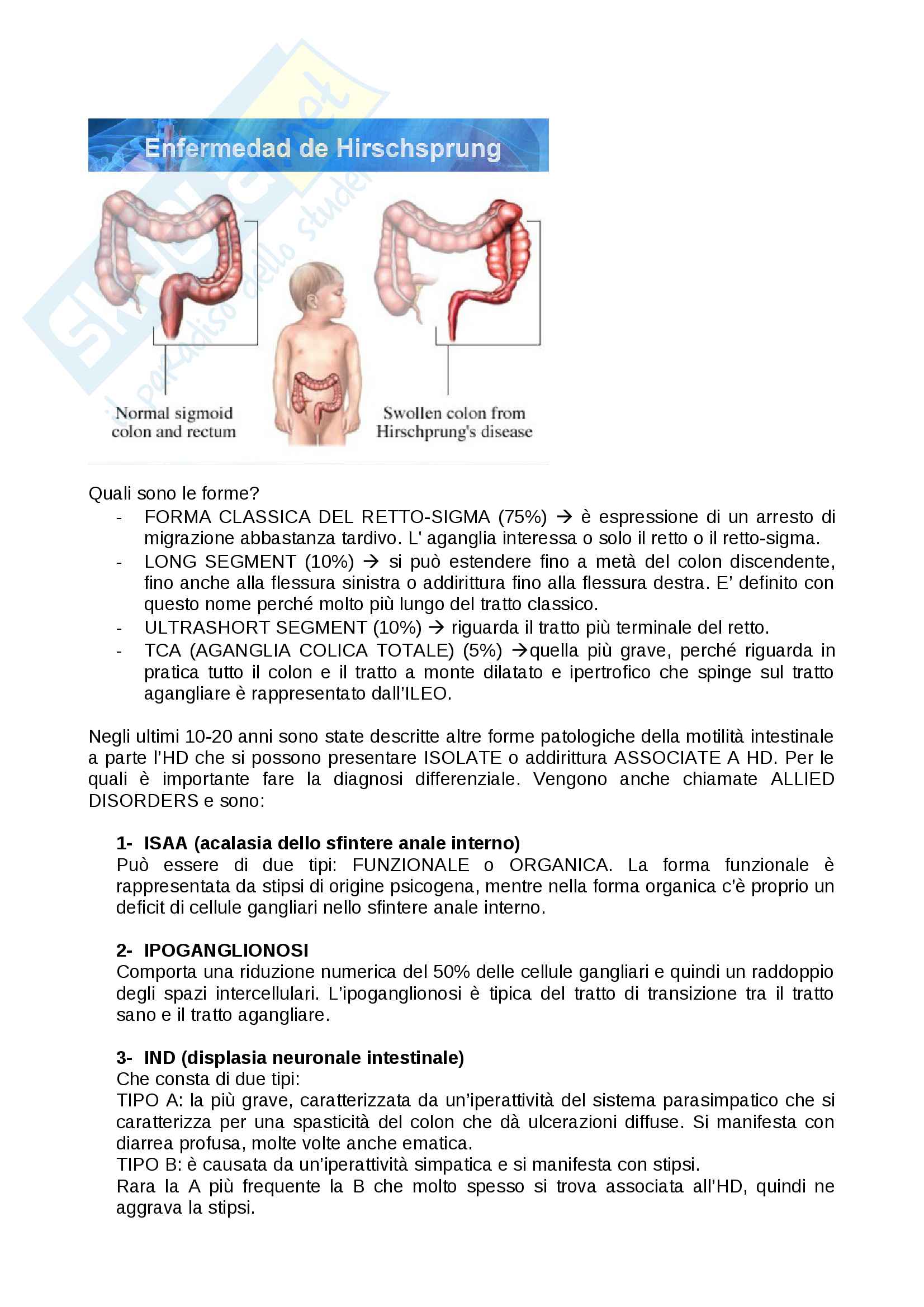 Lezione su Megacolon congenito, Appendicite acuta, Invaginazioni intestinali Pag. 2