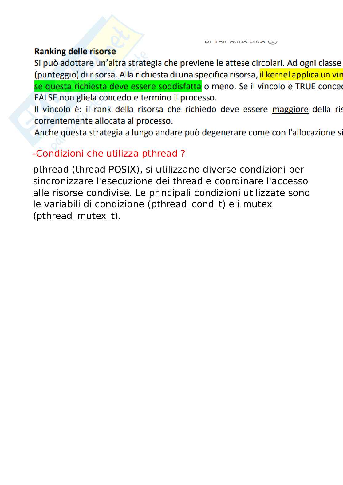 Domande e risposte Sistemi operativi Pag. 91