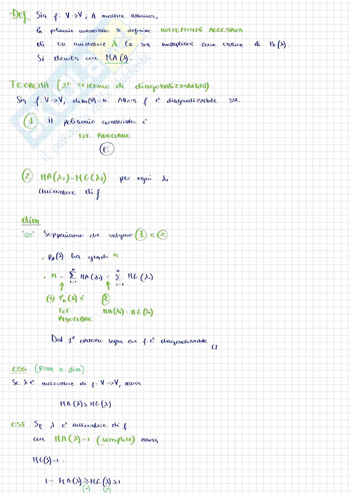Lezione 26 di Geometria e algebra lineare Pag. 6