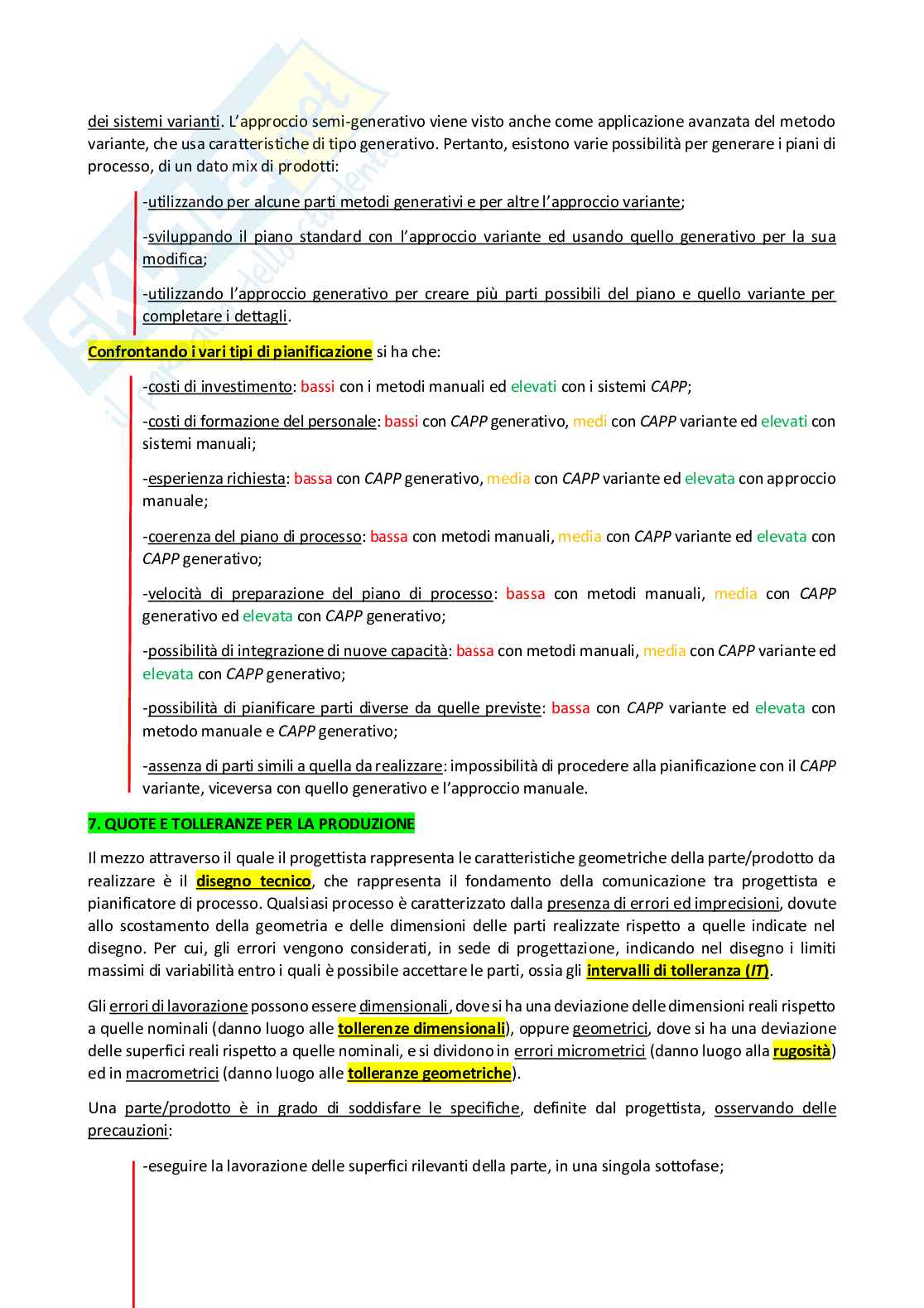 Appunti Studi di fabbricazione Pag. 46