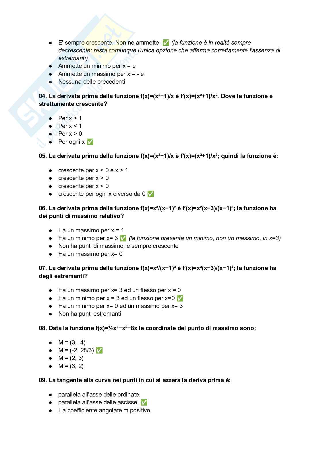 Paniere completo Metodi matematici, 2026 Pag. 21