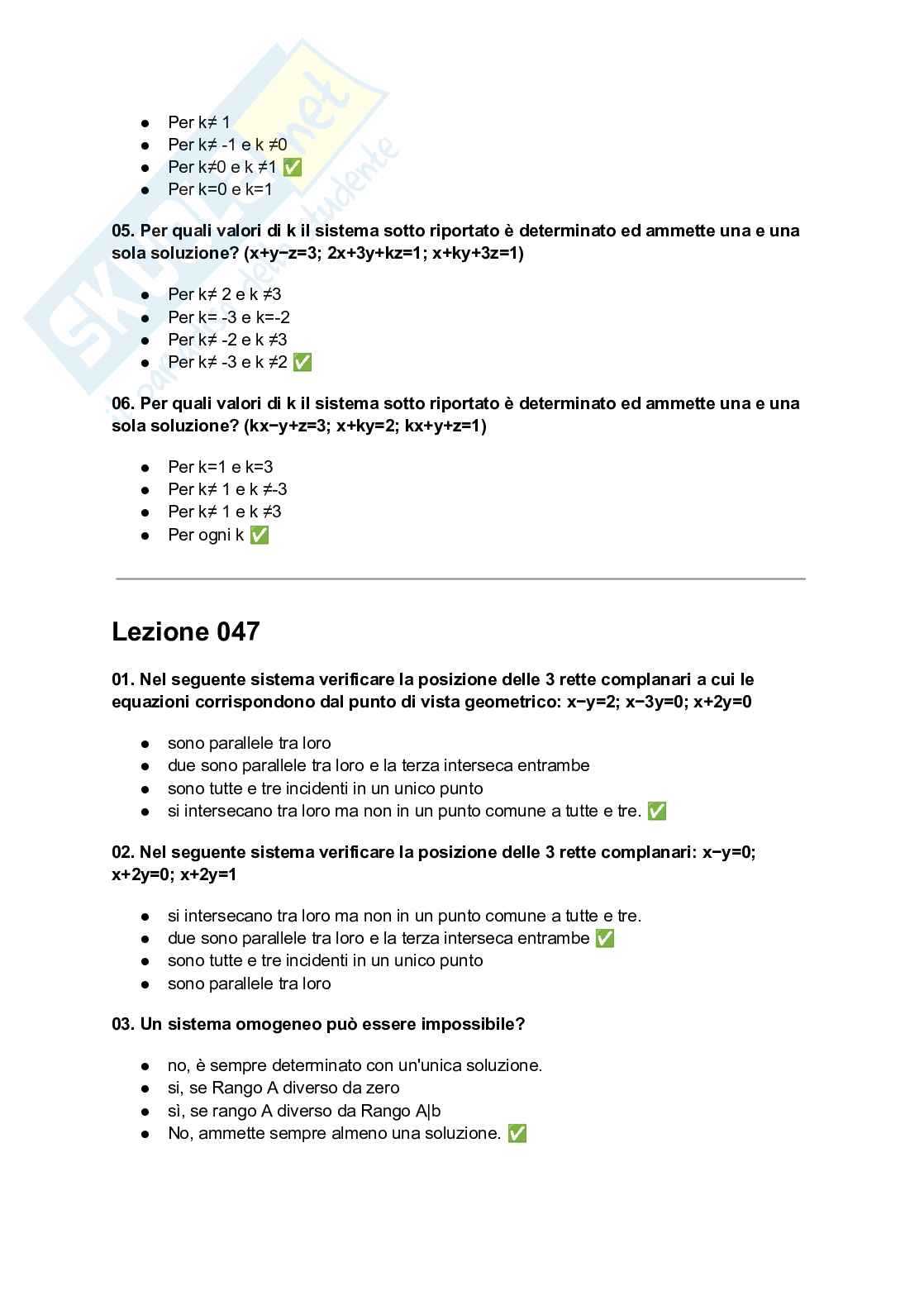 Paniere completo Metodi matematici, 2026 Pag. 36