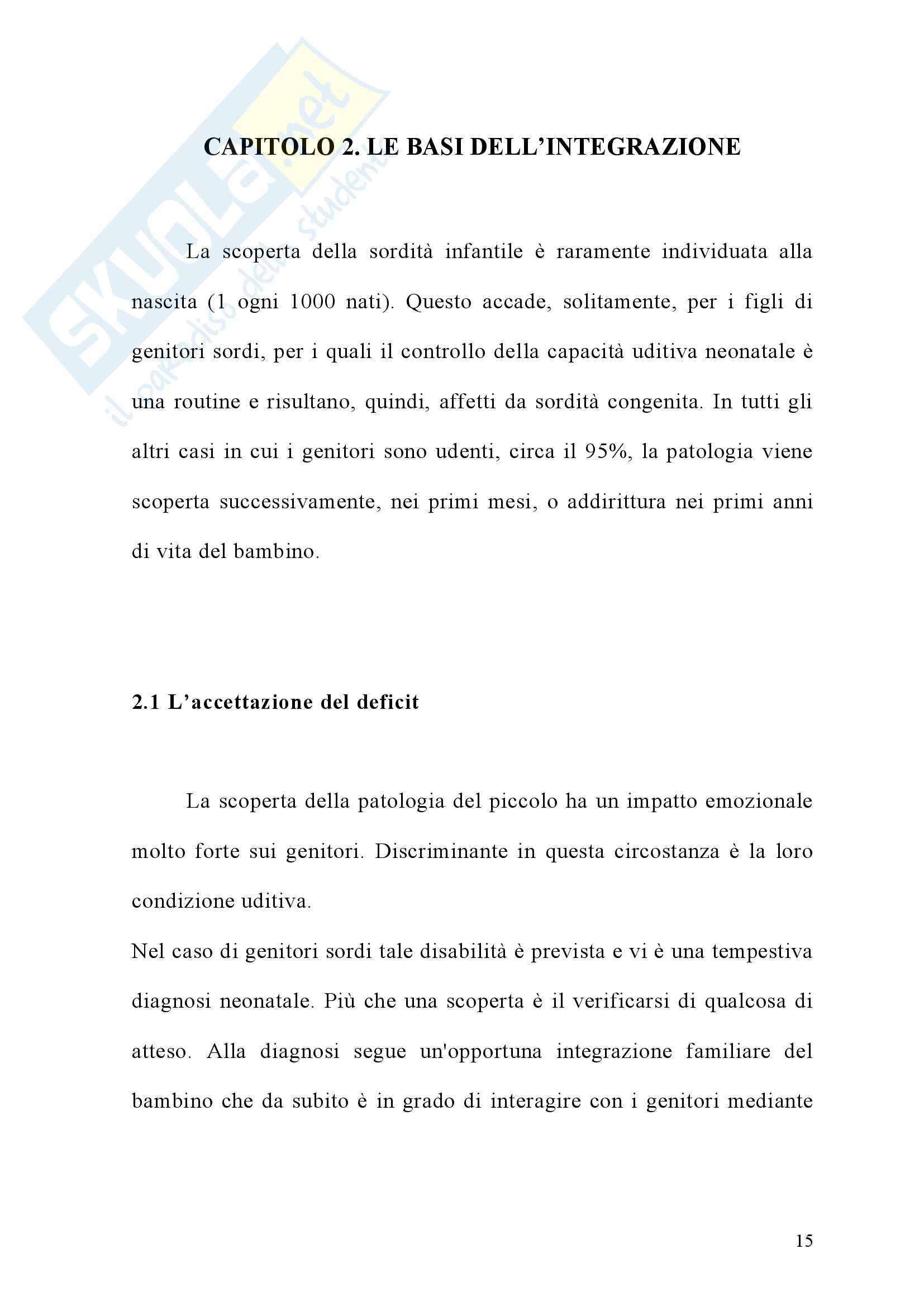 Tesi triennale - L'integrazione dei sordi Pag. 16