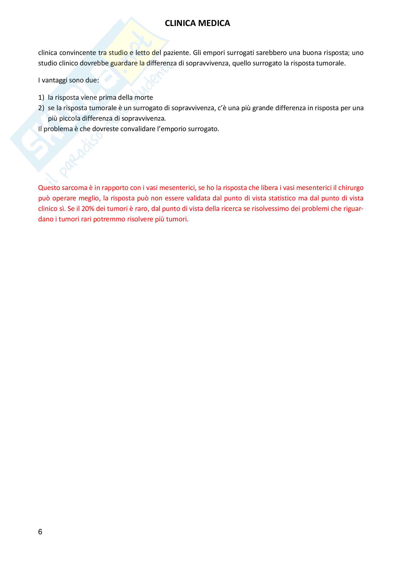 Sarcomi e Tumori rari Oncologia - Iter farmaci e approvazione Pag. 6