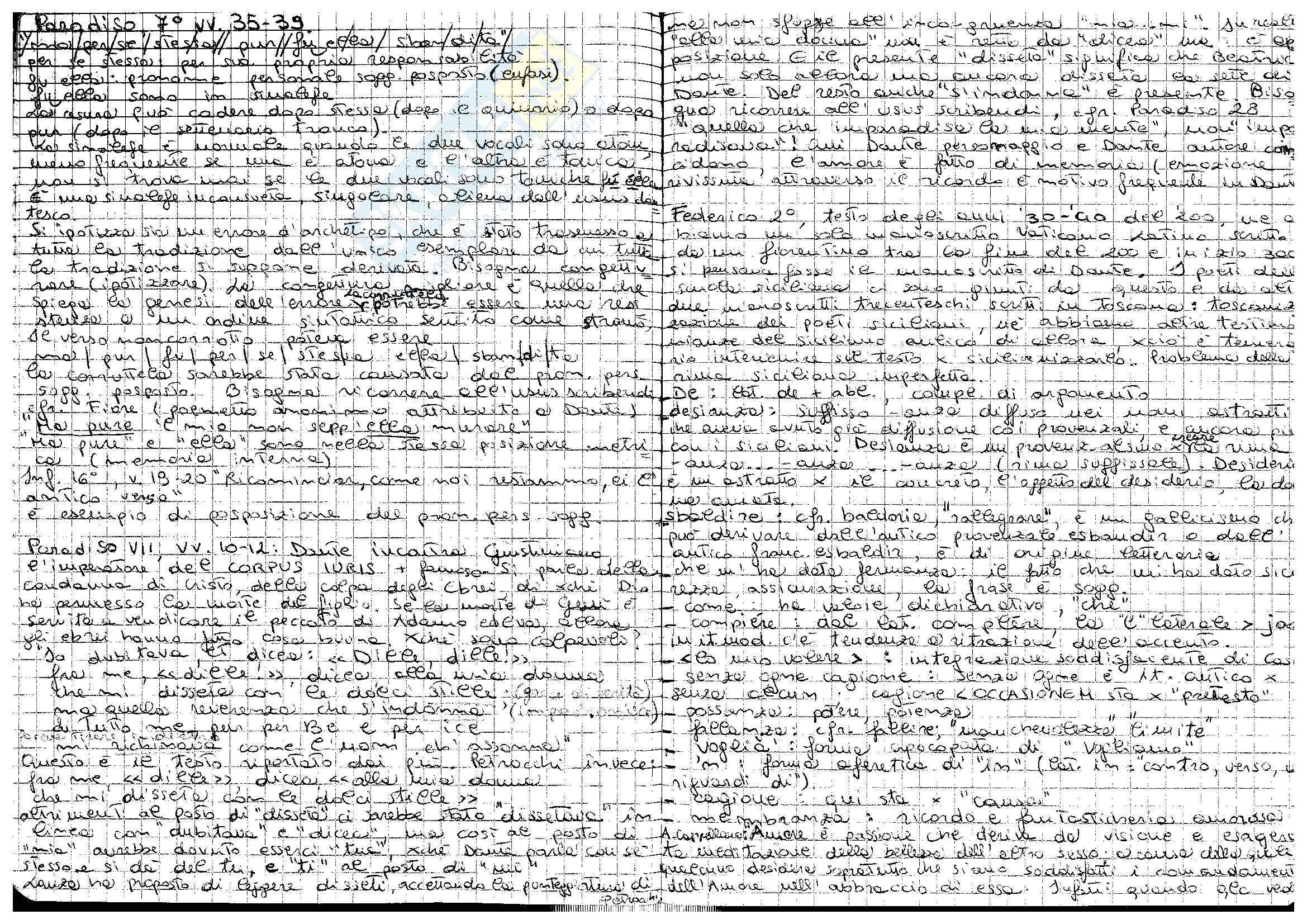Dante, Paradiso 7, 35 Pag. 1