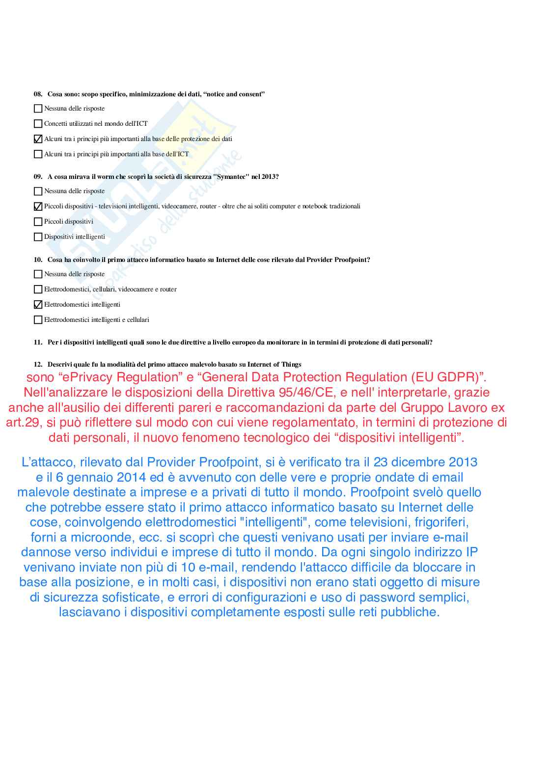 Paniere completo di Dispositivi intelligenti a supporto della salute e del benessere (2026) - Risposte multiple e aperte corrette Pag. 11
