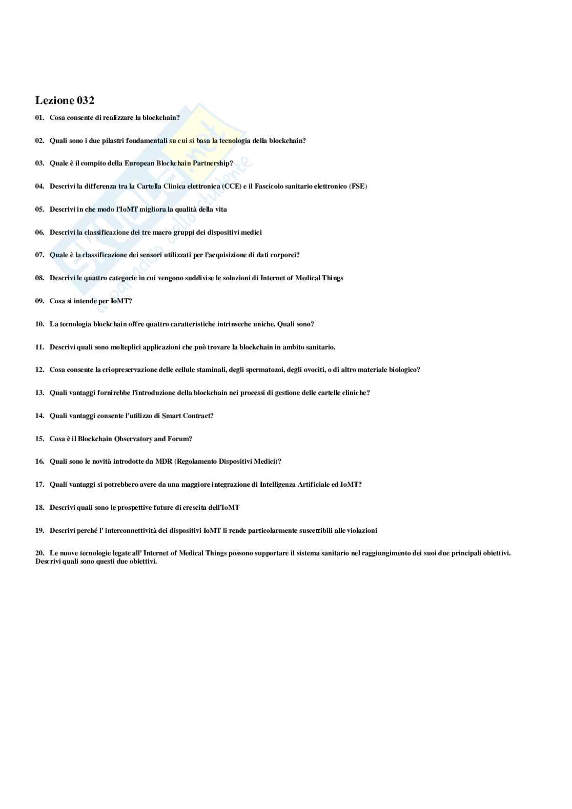 Paniere completo di Dispositivi intelligenti a supporto della salute e del benessere (2026) - Risposte multiple e aperte corrette Pag. 41