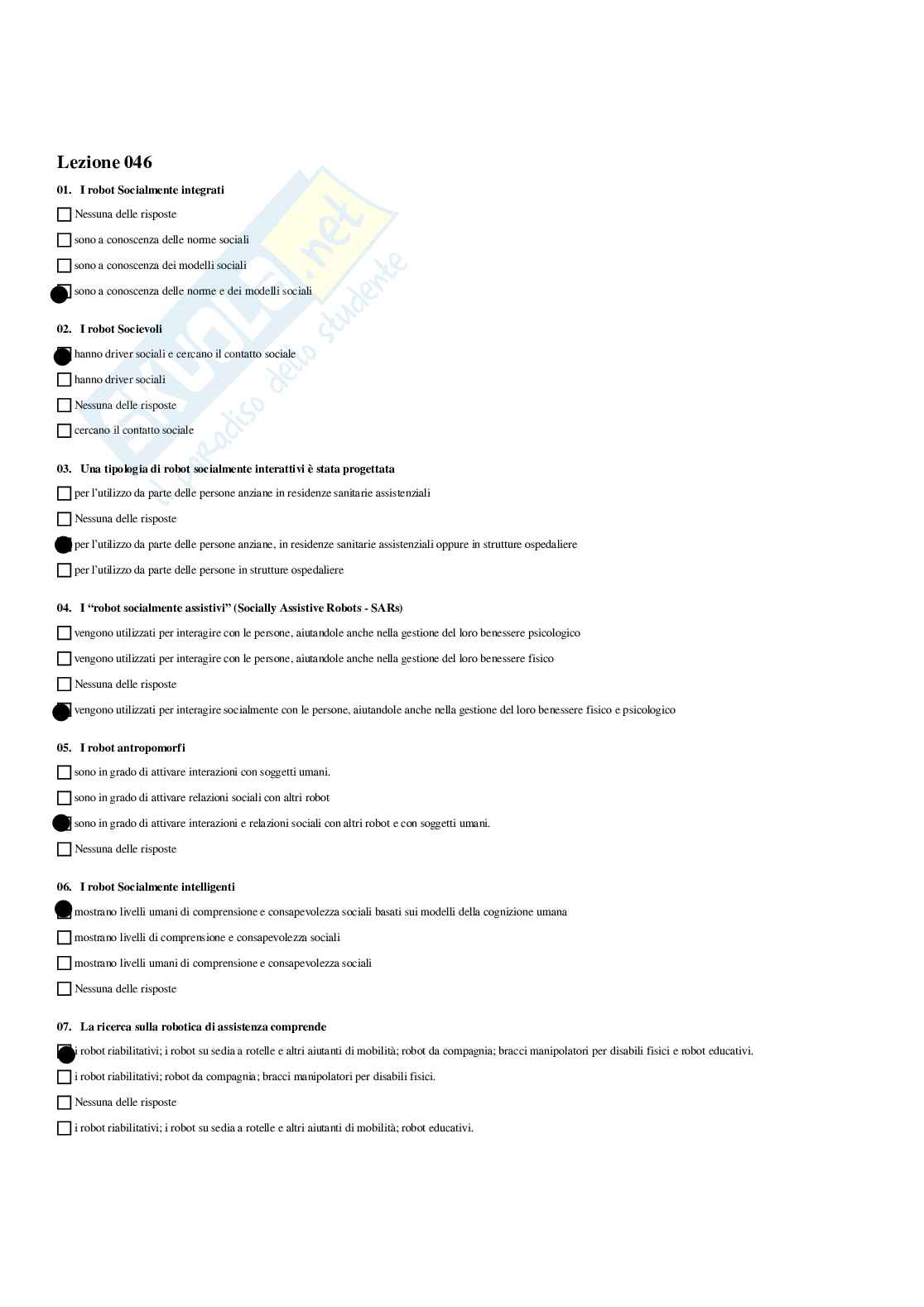 Paniere completo di Dispositivi intelligenti a supporto della salute e del benessere (2026) - Risposte multiple e aperte corrette Pag. 56