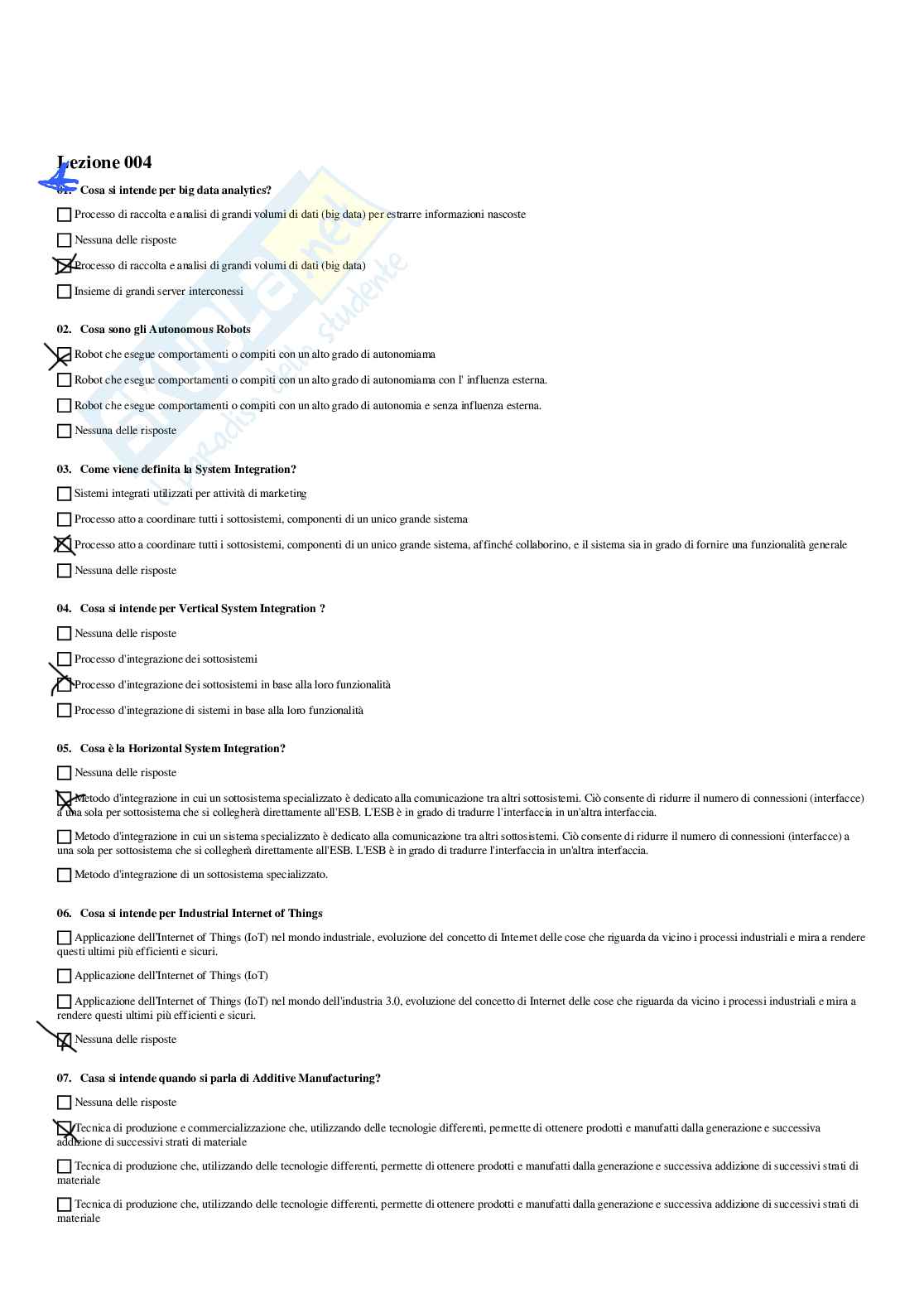 Paniere completo di Dispositivi intelligenti a supporto della salute e del benessere (2026) - Risposte multiple e aperte corrette Pag. 6