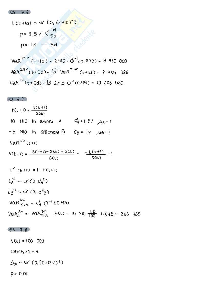 Esercitazioni Finanza matematica Pag. 46