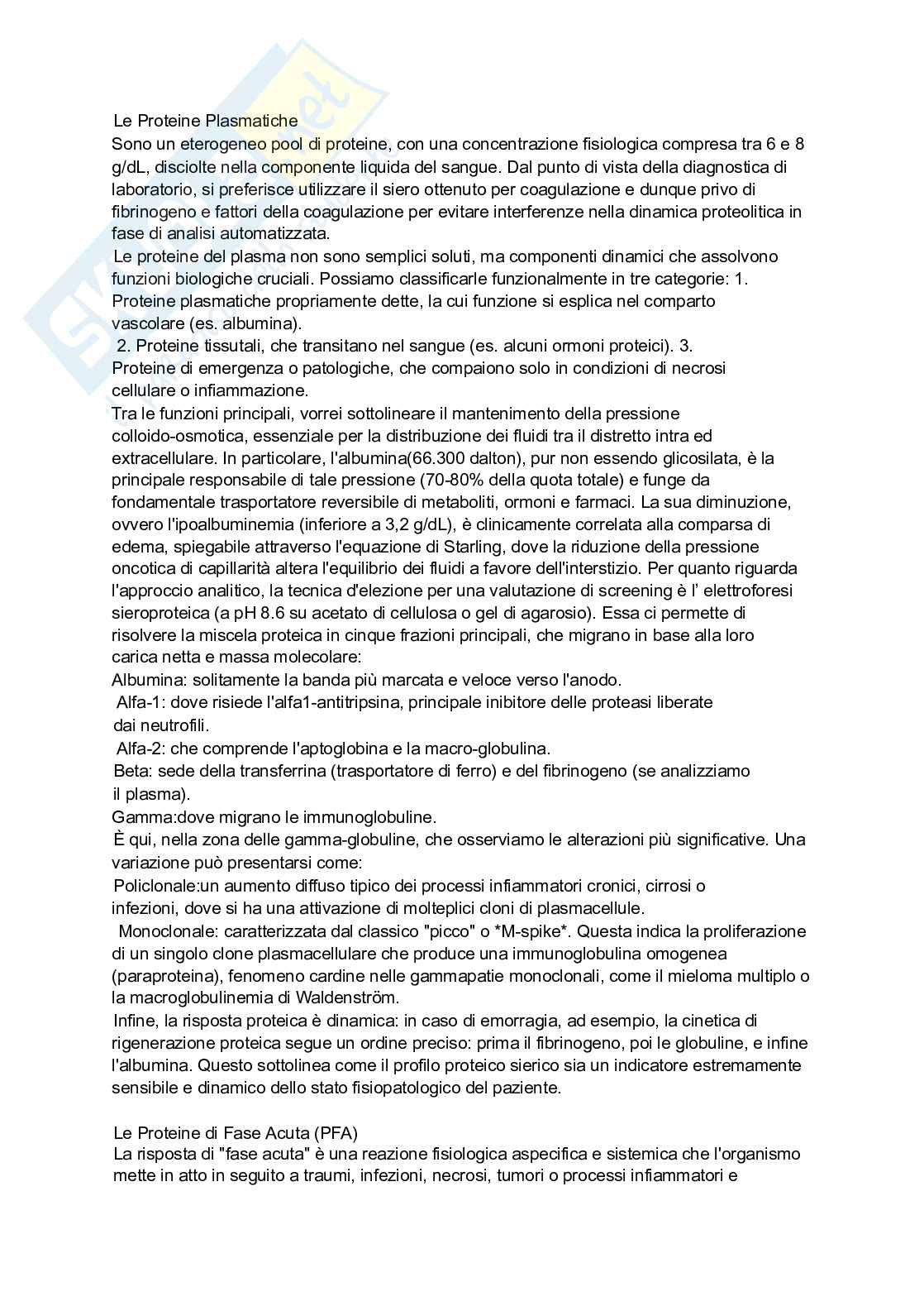Patologia clinica  Pag. 1