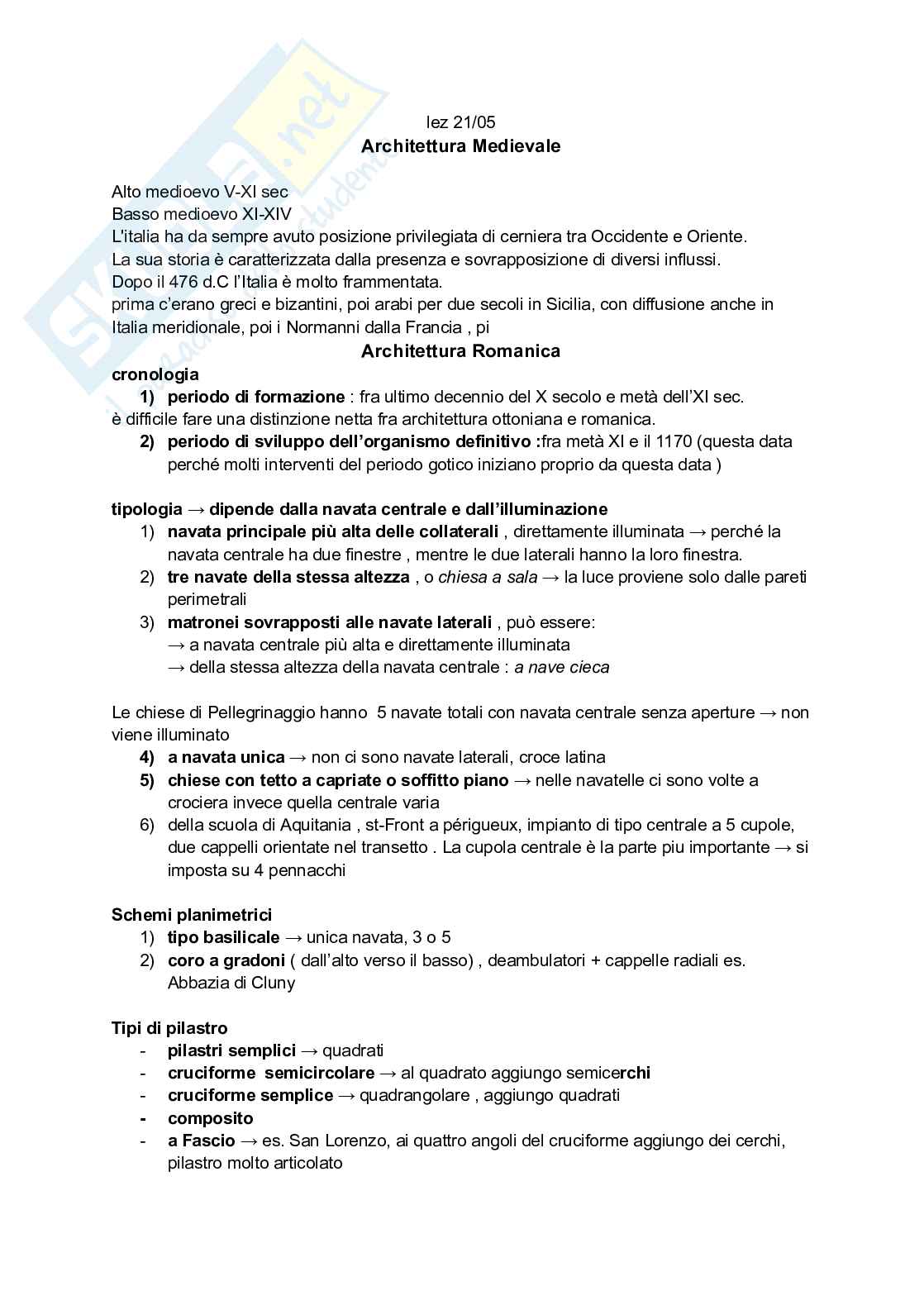 Appunti di Storia dell'architettura 2 - secondo semestre Pag. 1
