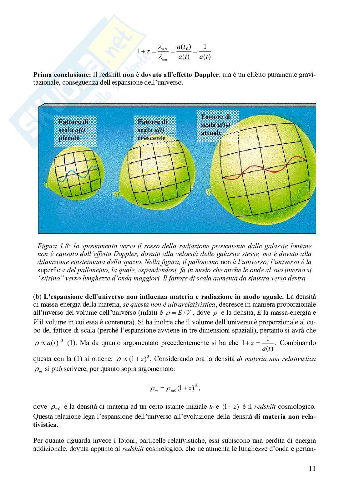 La radiazione cosmica di fondo Pag. 11