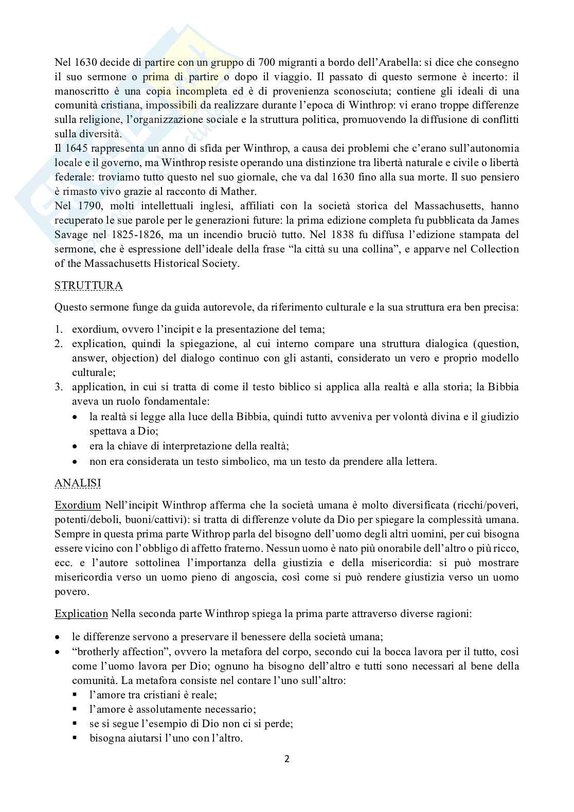 Letterature Anglo-Americane I  Pag. 2