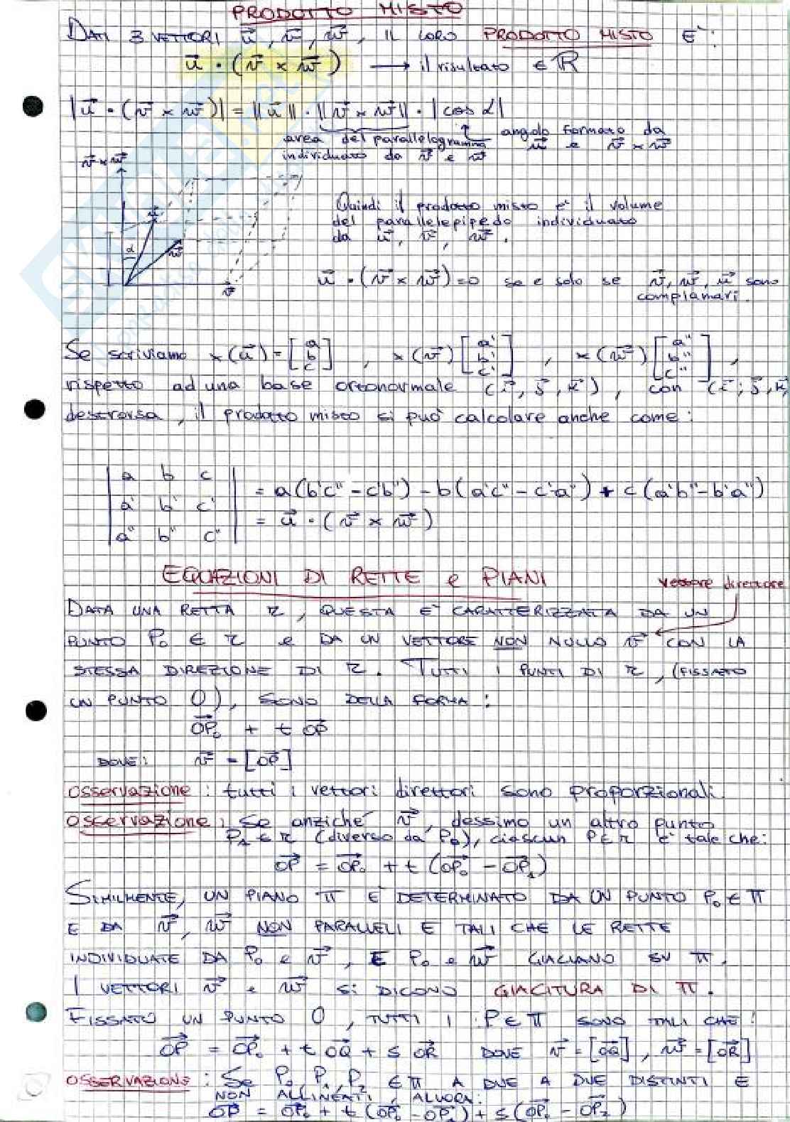 Appunti Geometria e algebra lineare + Formulario + Esercizi svolti e guida pratica alla Risoluzione degli Esercizi D'esame | Ingegneria  Pag. 16