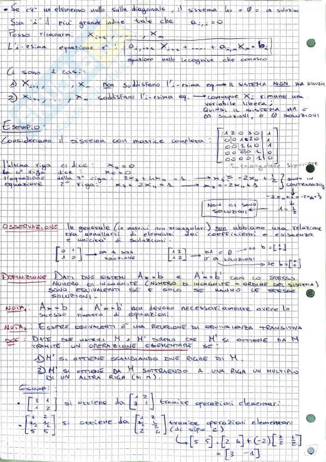 Appunti Geometria e algebra lineare + Formulario + Esercizi svolti e guida pratica alla Risoluzione degli Esercizi D'esame | Ingegneria  Pag. 21