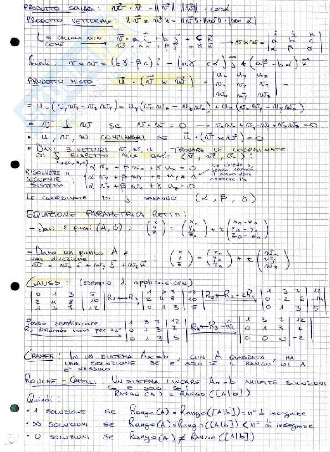Appunti Geometria e algebra lineare + Formulario + Esercizi svolti e guida pratica alla Risoluzione degli Esercizi D'esame | Ingegneria  Pag. 66