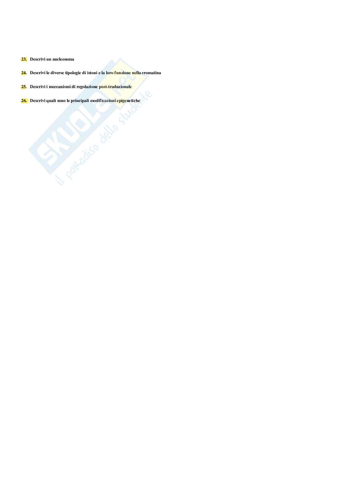 Paniere Biologia generale  - Risposte multiple - aggiornato (2026) Pag. 66