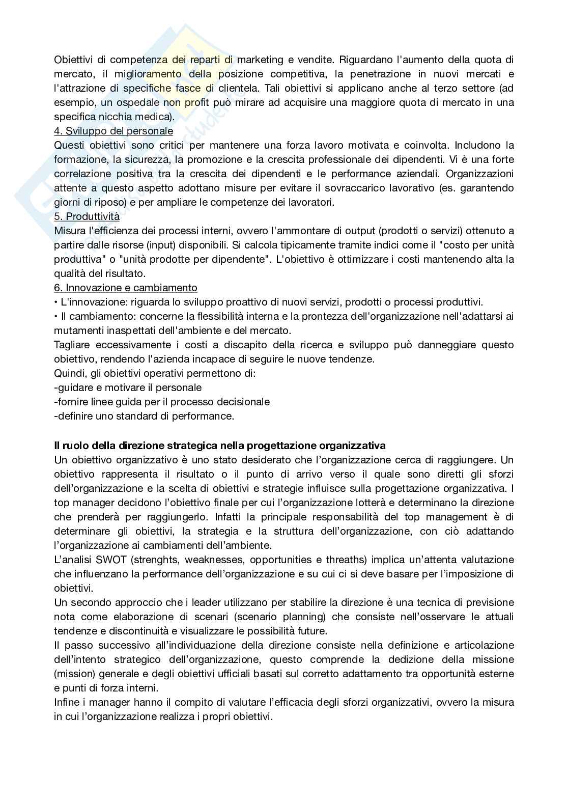 Riassunto esame organizzazione aziendale, Prof. Ingrassia Raimondo, libro consigliato Organizzazione aziendale - Settima edizione, Draft Pag. 11