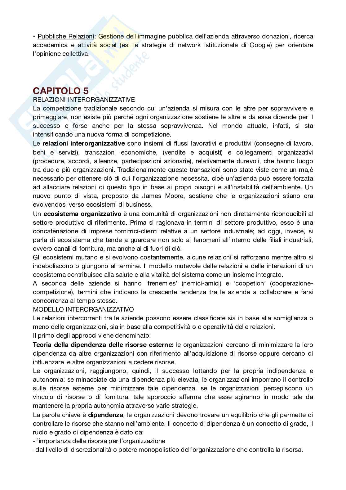 Riassunto esame organizzazione aziendale, Prof. Ingrassia Raimondo, libro consigliato Organizzazione aziendale - Settima edizione, Draft Pag. 26