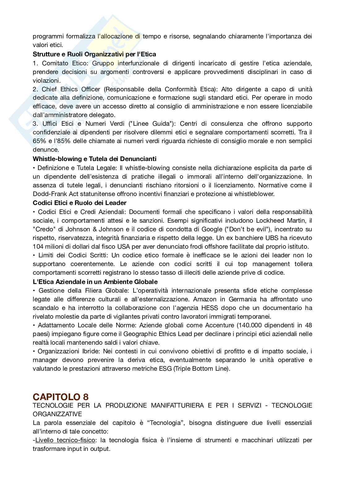Riassunto esame organizzazione aziendale, Prof. Ingrassia Raimondo, libro consigliato Organizzazione aziendale - Settima edizione, Draft Pag. 56