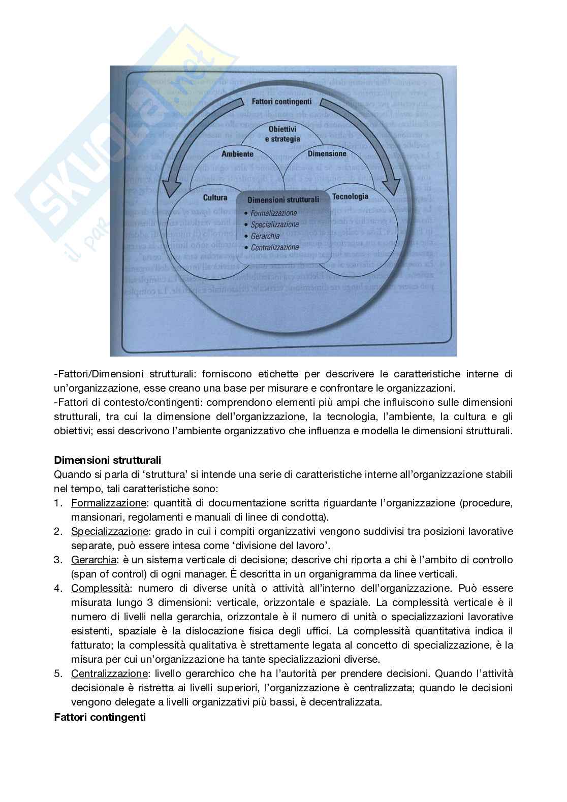 Riassunto esame organizzazione aziendale, Prof. Ingrassia Raimondo, libro consigliato Organizzazione aziendale - Settima edizione, Draft Pag. 6