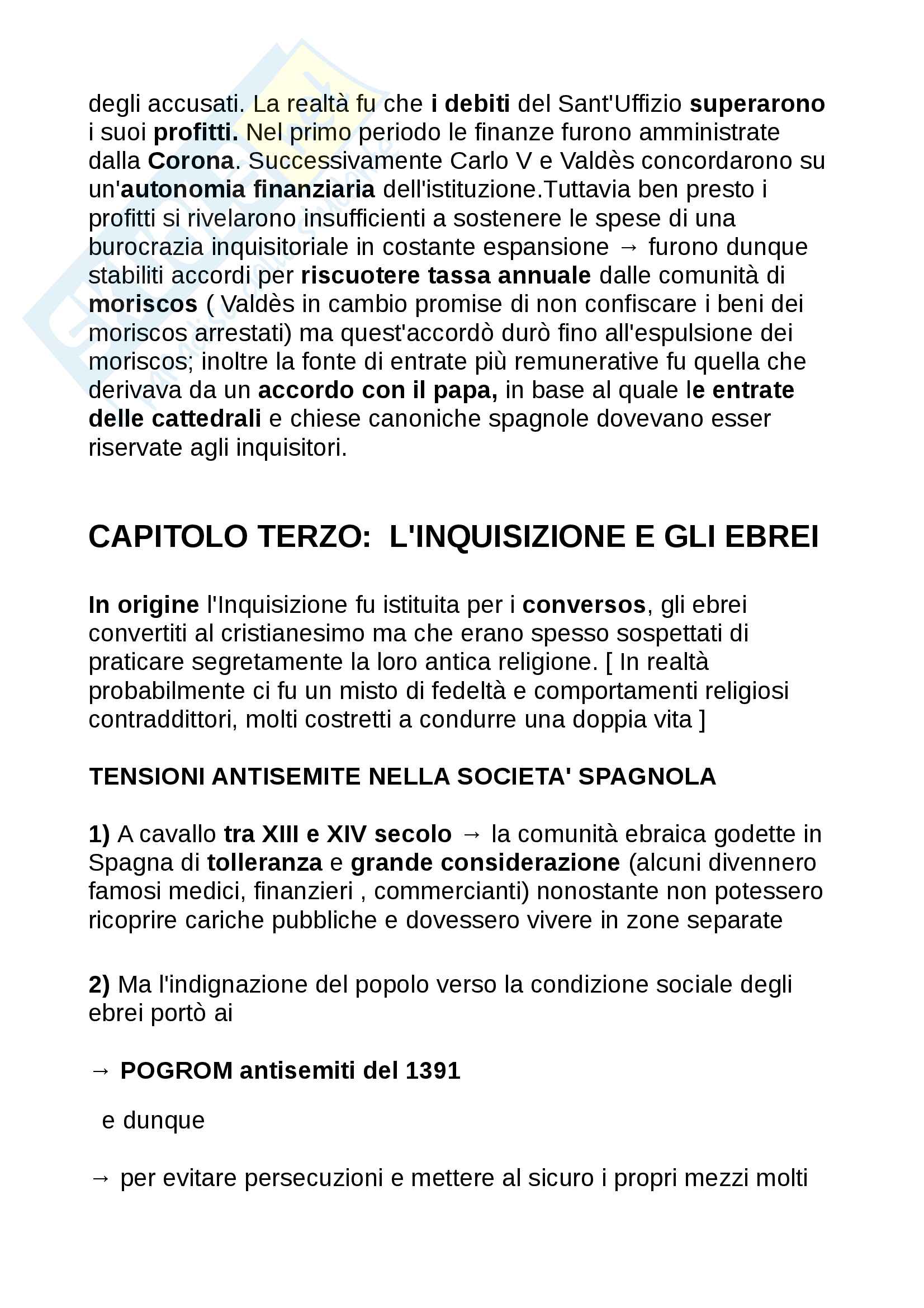 Riassunto Storia moderna, libro consigliato "L'inquisizione spagnola" + Date & Eventi + Opere celebri & Autori Pag. 11