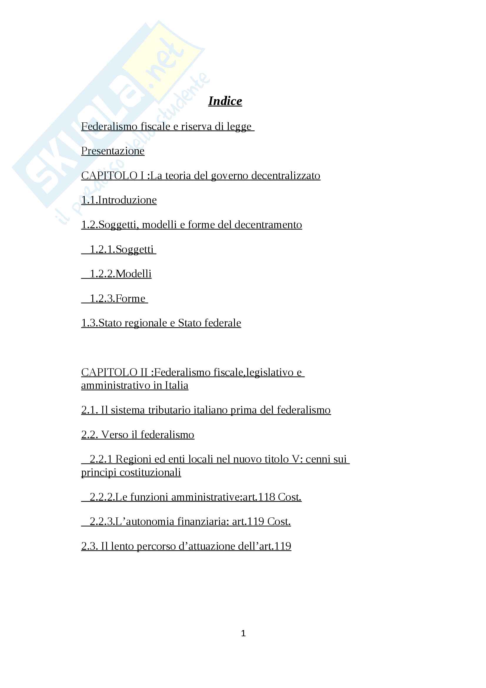 Tesi Di Laurea Magistrale In Giurisprudenza Riserva Di