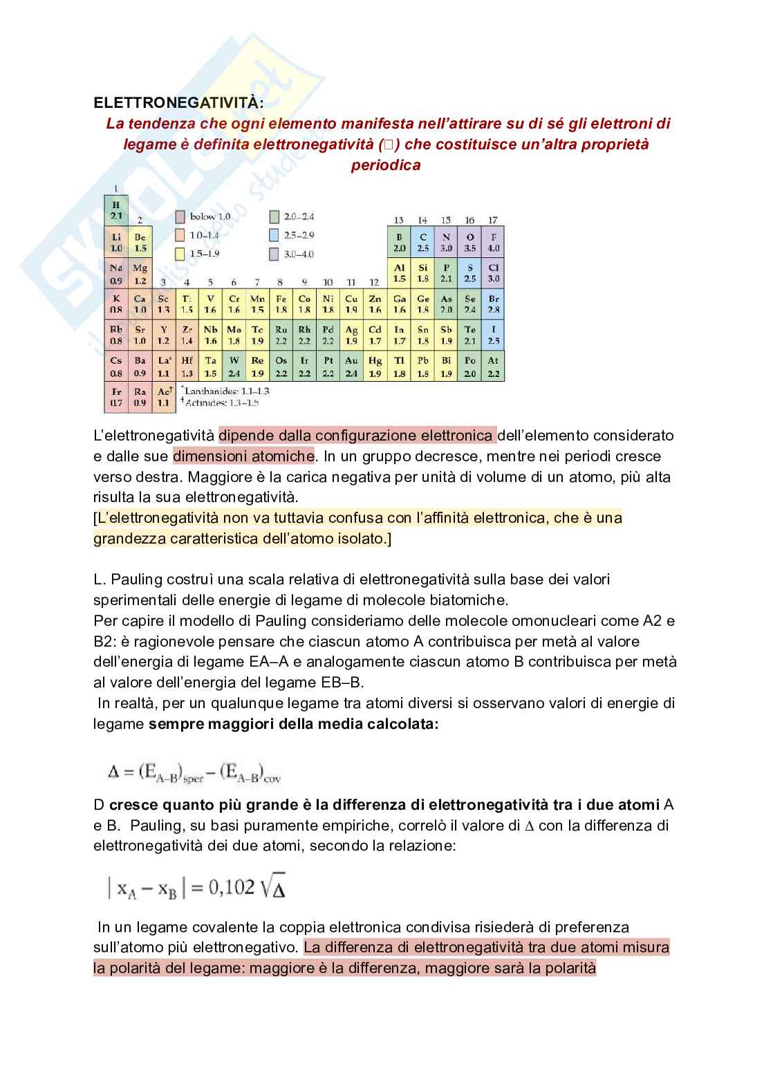 Chimica generale e inorganica  Pag. 41