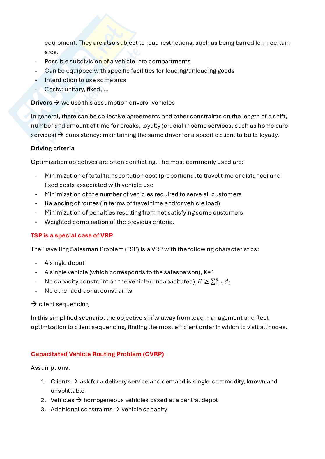 Appunti Optimization and data science for management secondo parziale (in inglese) Pag. 6