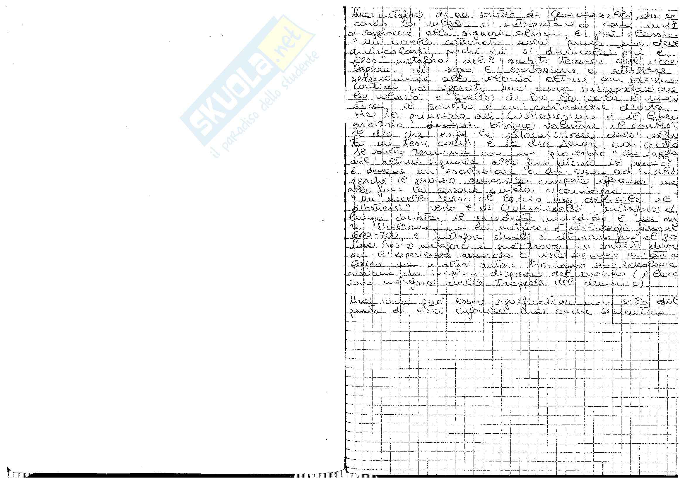 Guinizzelli: metafora dell'uccello catturato Pag. 1