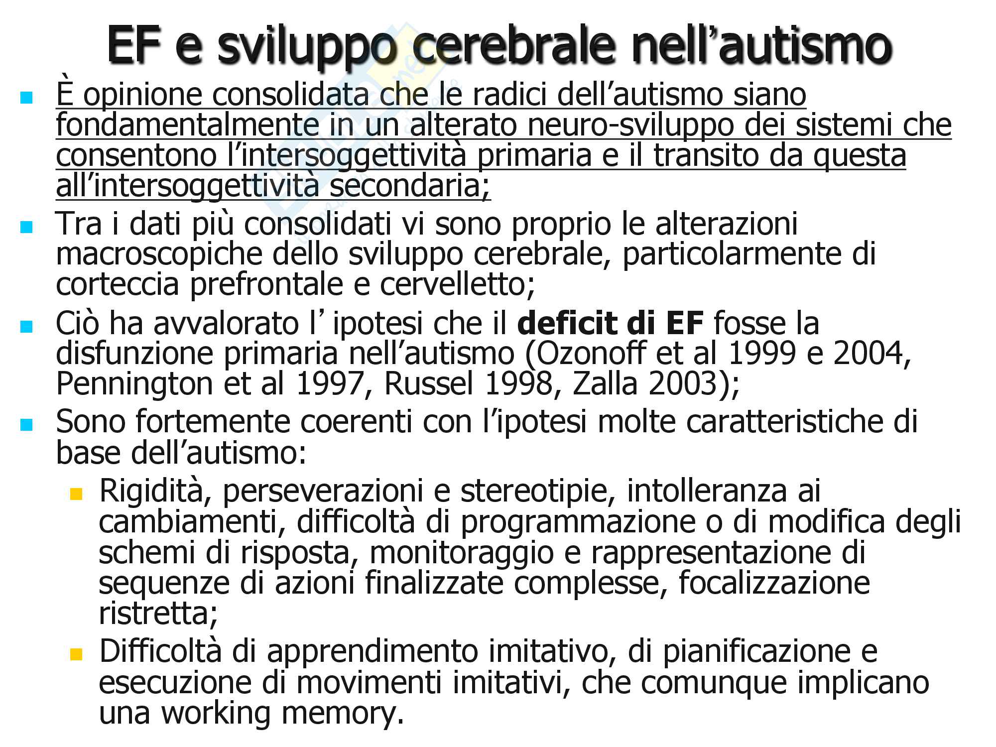 Dalle psicosi precoci ai Disturbi Generalizzati dello sviluppo Pag. 61