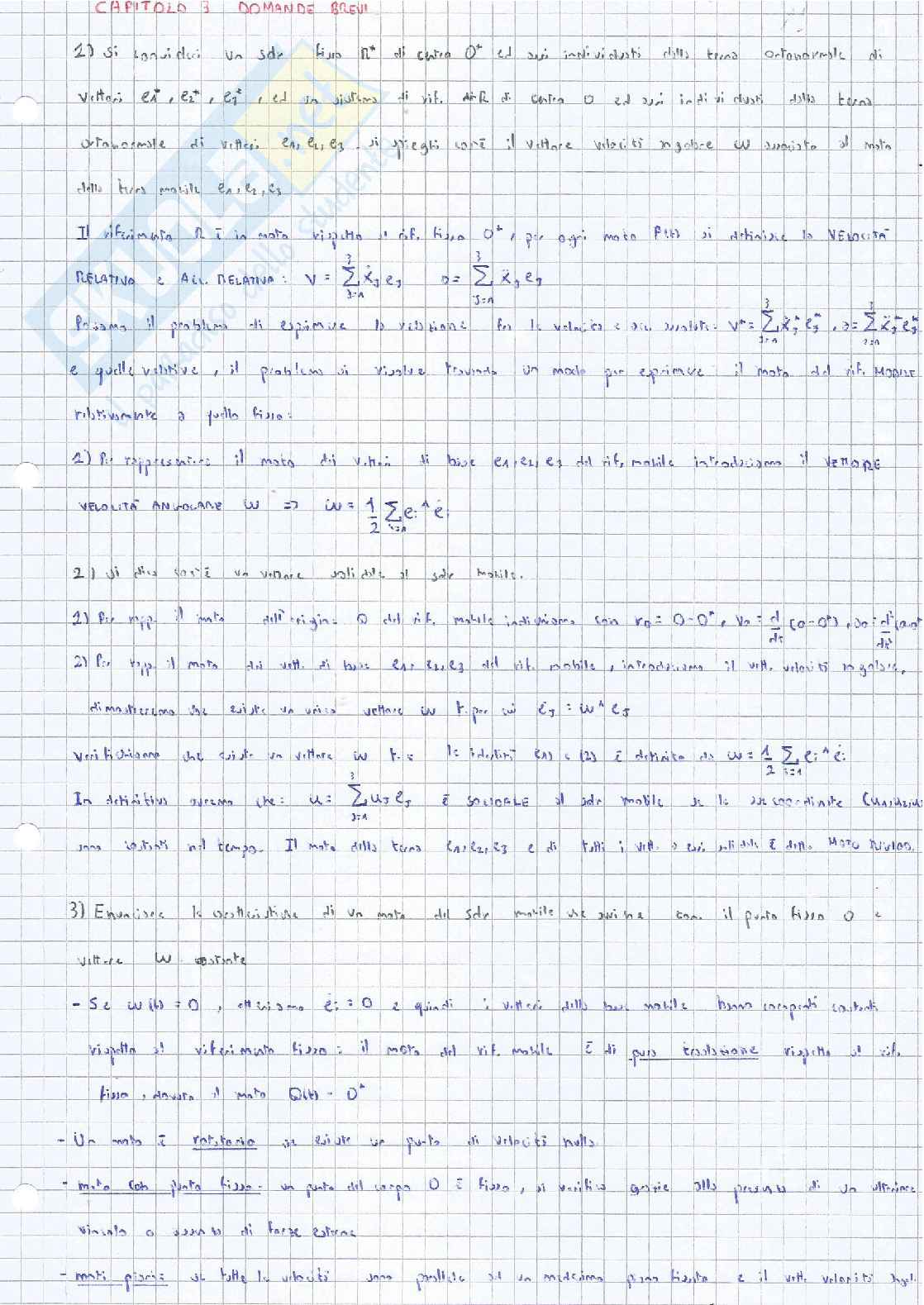 Domande di teoria Meccanica razionale Pag. 11