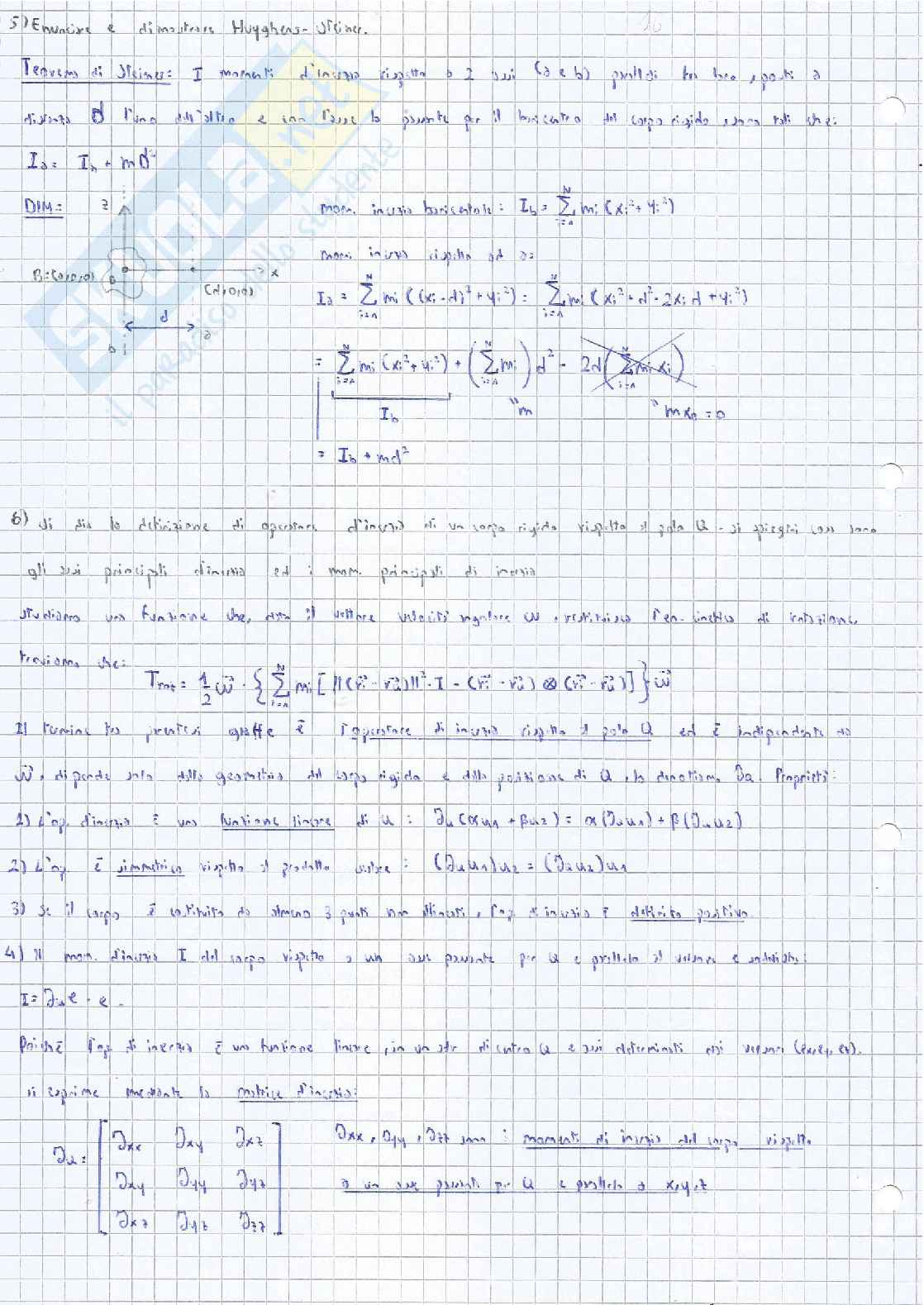 Domande di teoria Meccanica razionale Pag. 16