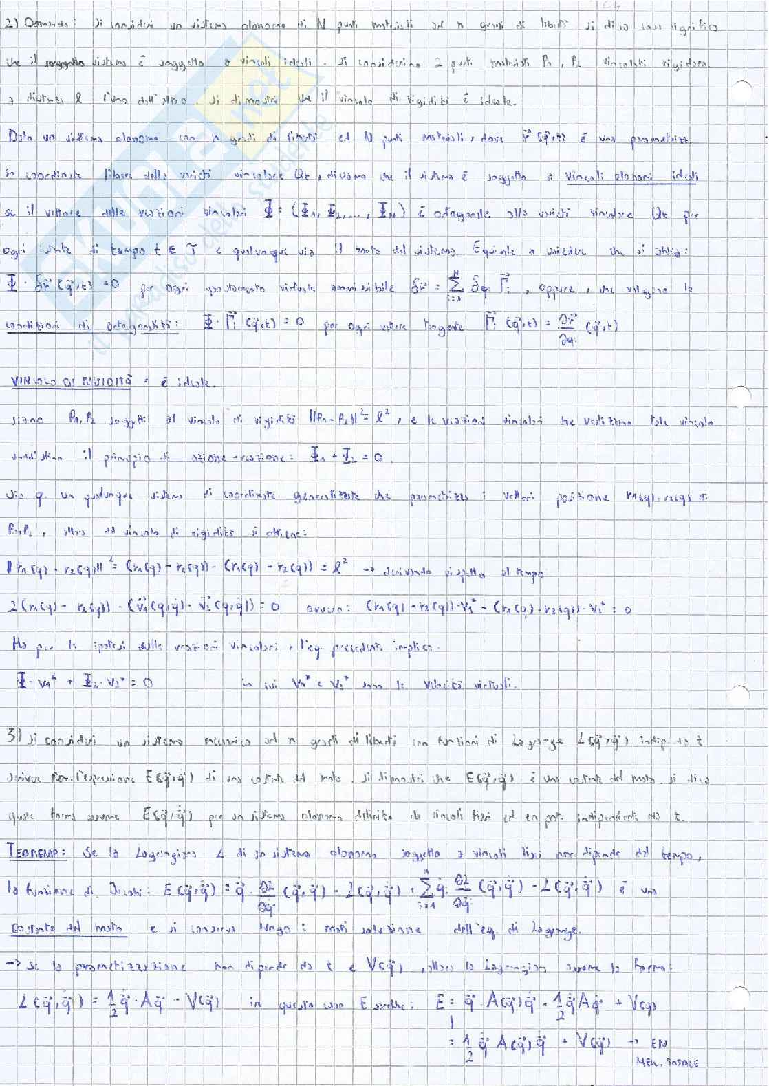 Domande di teoria Meccanica razionale Pag. 26