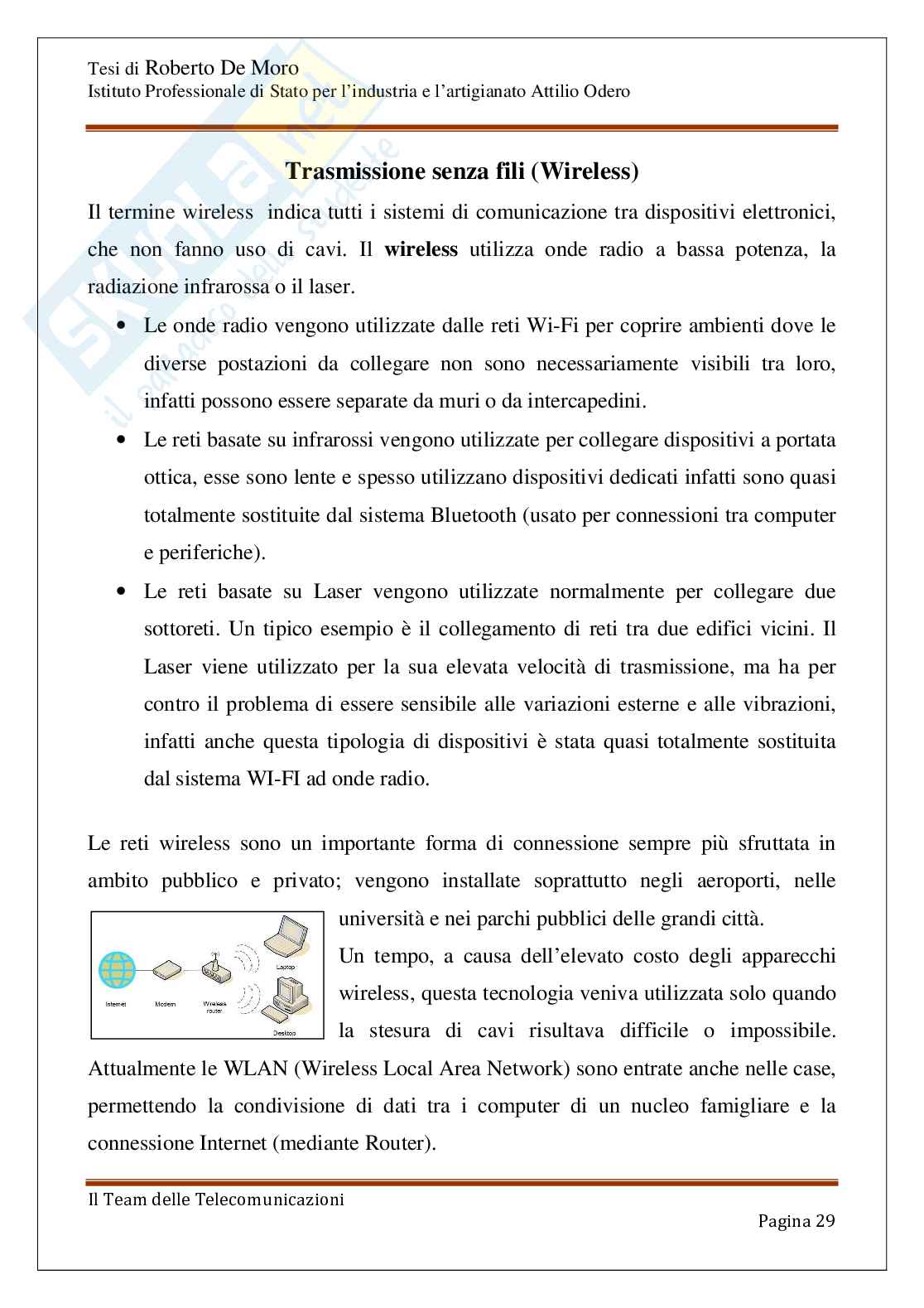 Team delle Telecomunicazioni Pag. 31