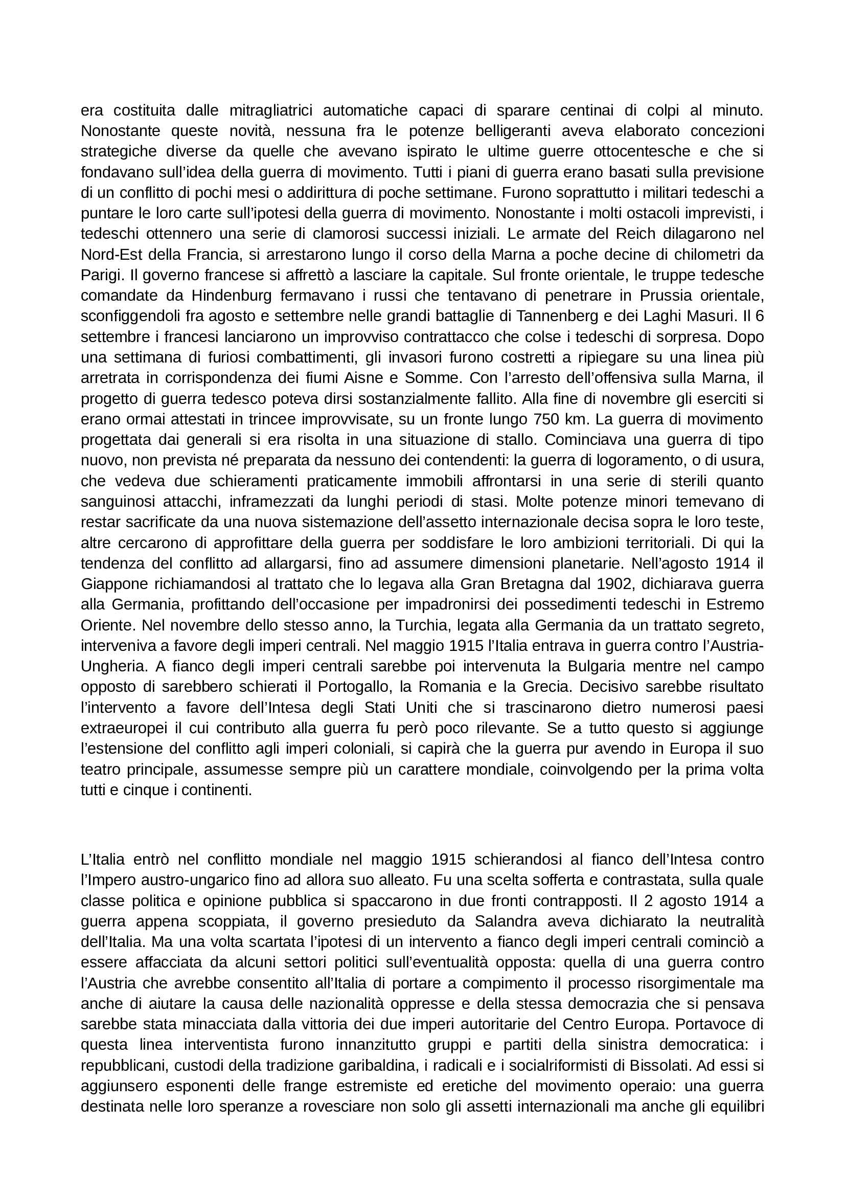 Riassunto esame Storia Contemporanea, prof. Papadia, libro consigliato Novecento, Sabbatucci, Vidotto Pag. 2