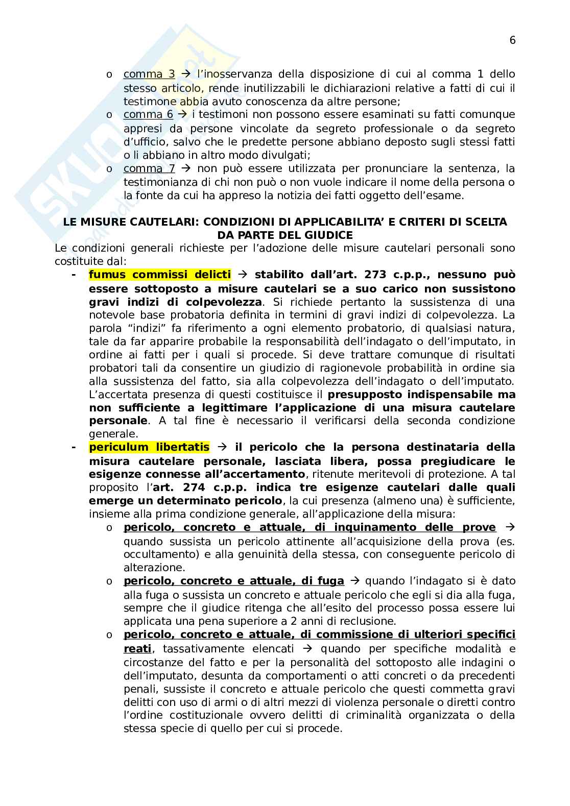 Diritto processuale penale Pag. 6