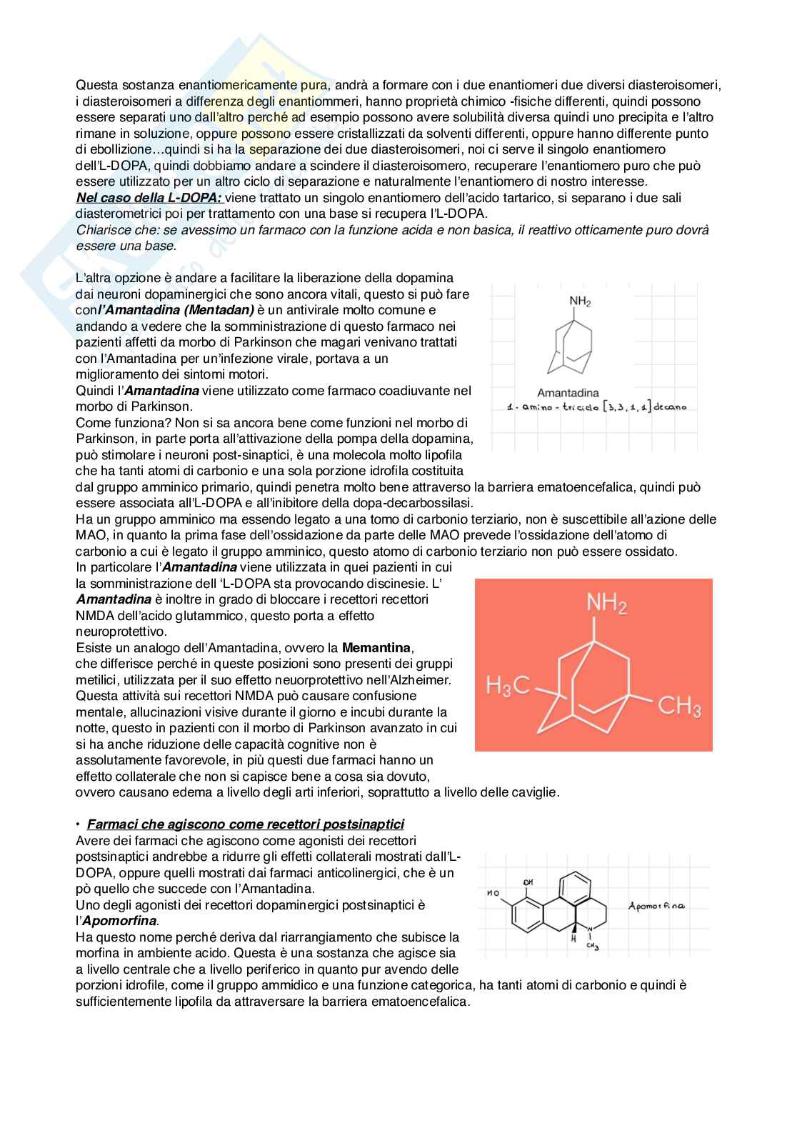 Appunti esame lezioni 7-11 su 33 di Chimica farmaceutica e tossicologica 2 Pag. 6