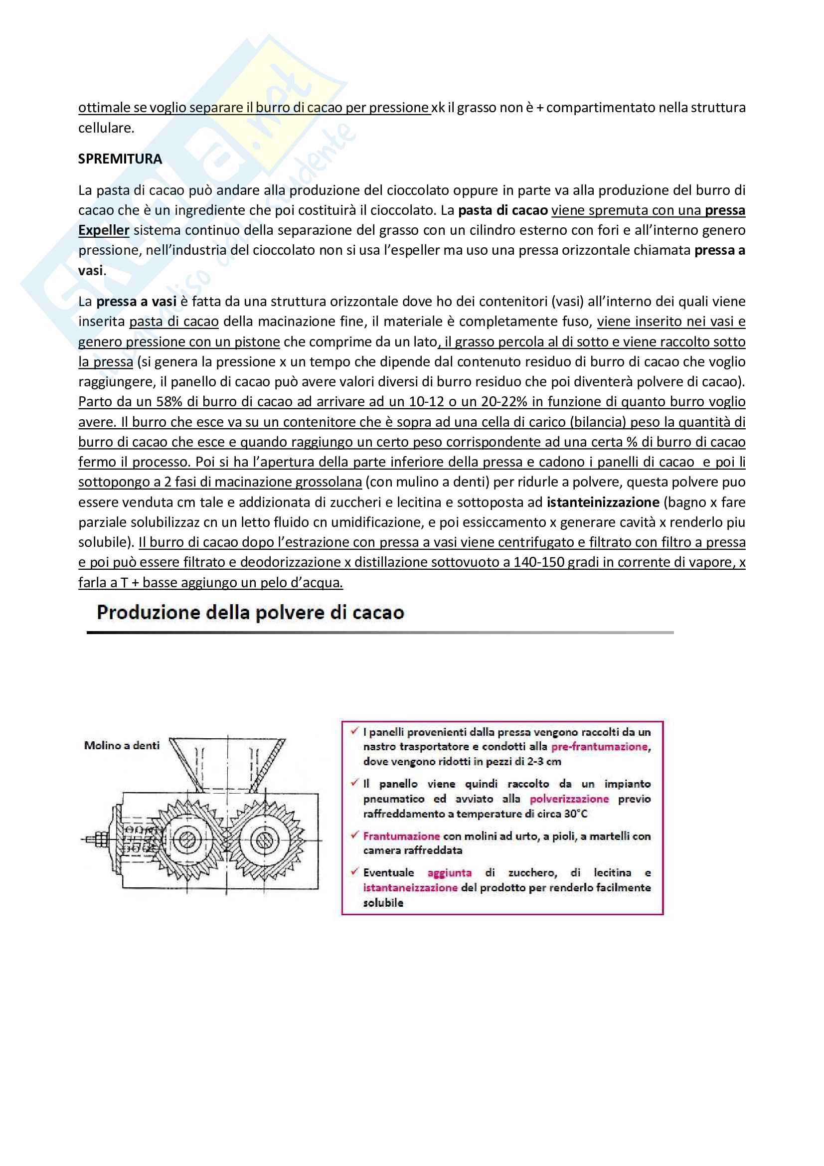 Appunti: Materie Prime e Tecnologie per l'industria dolciaria Pag. 36