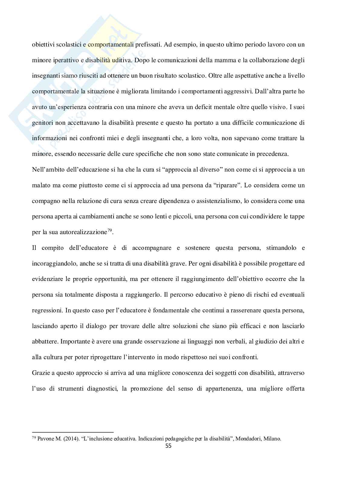 Cura materna come cura educativa Pag. 56