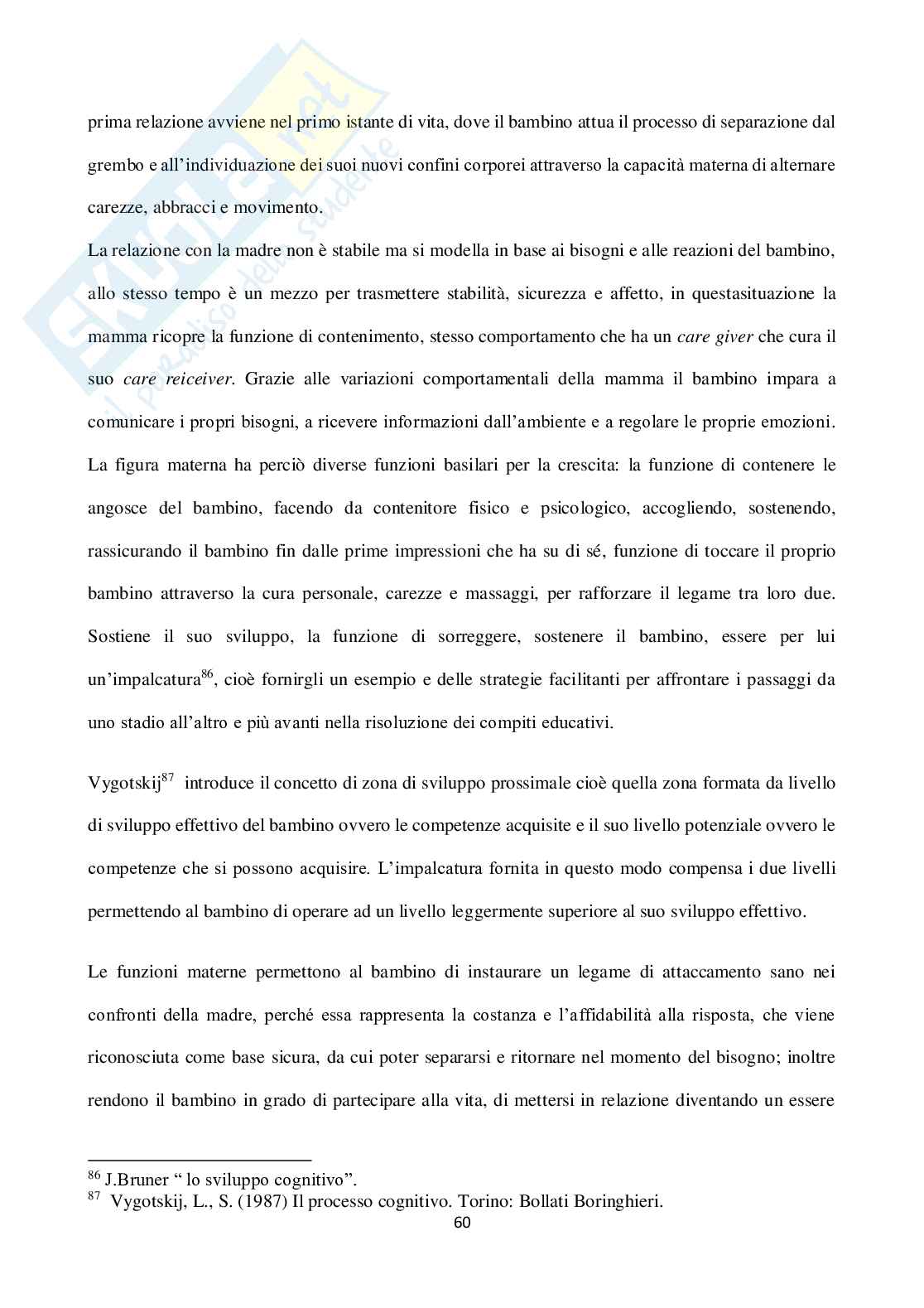 Cura materna come cura educativa Pag. 61