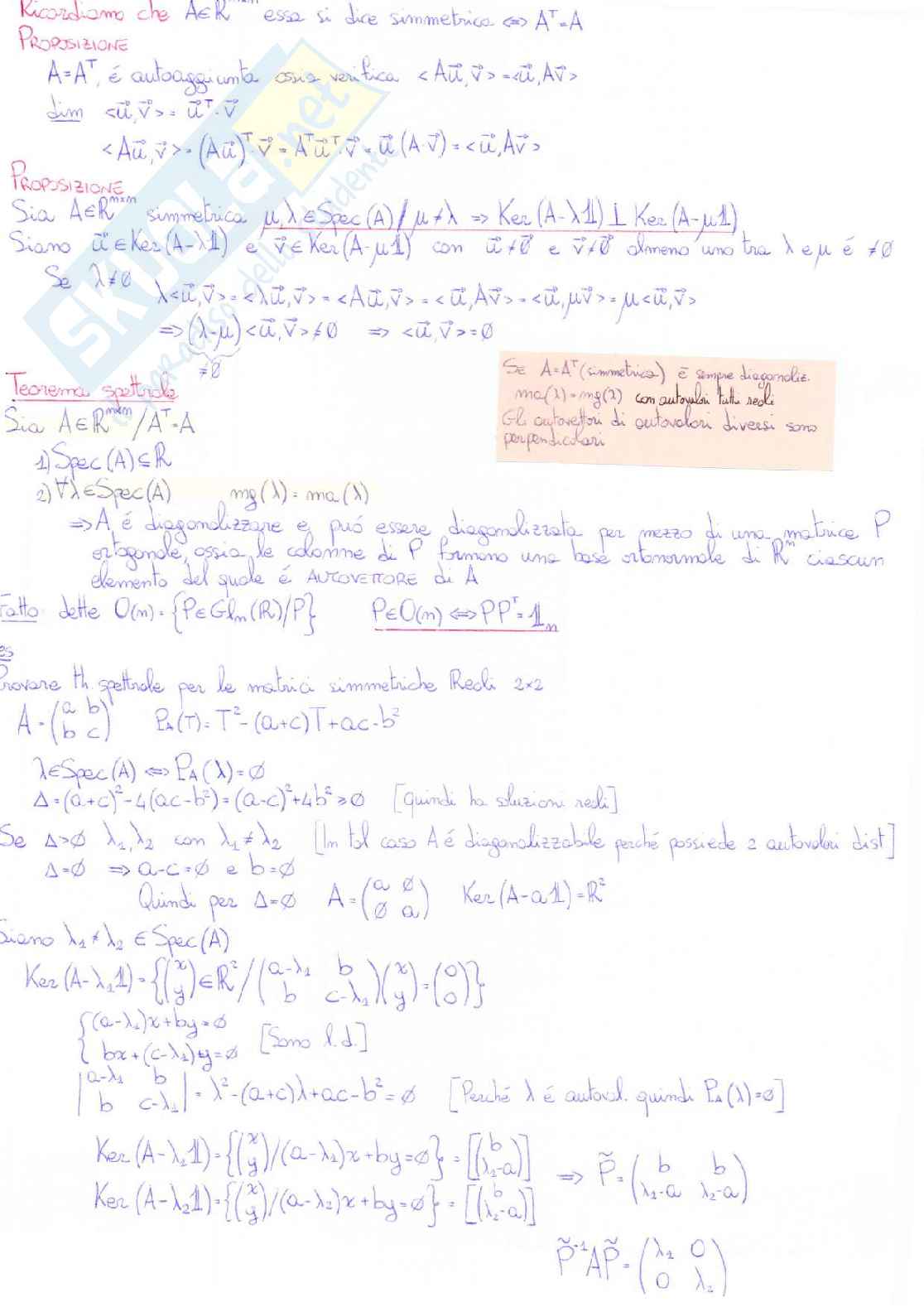 Algebra lineare e geometria Pag. 56