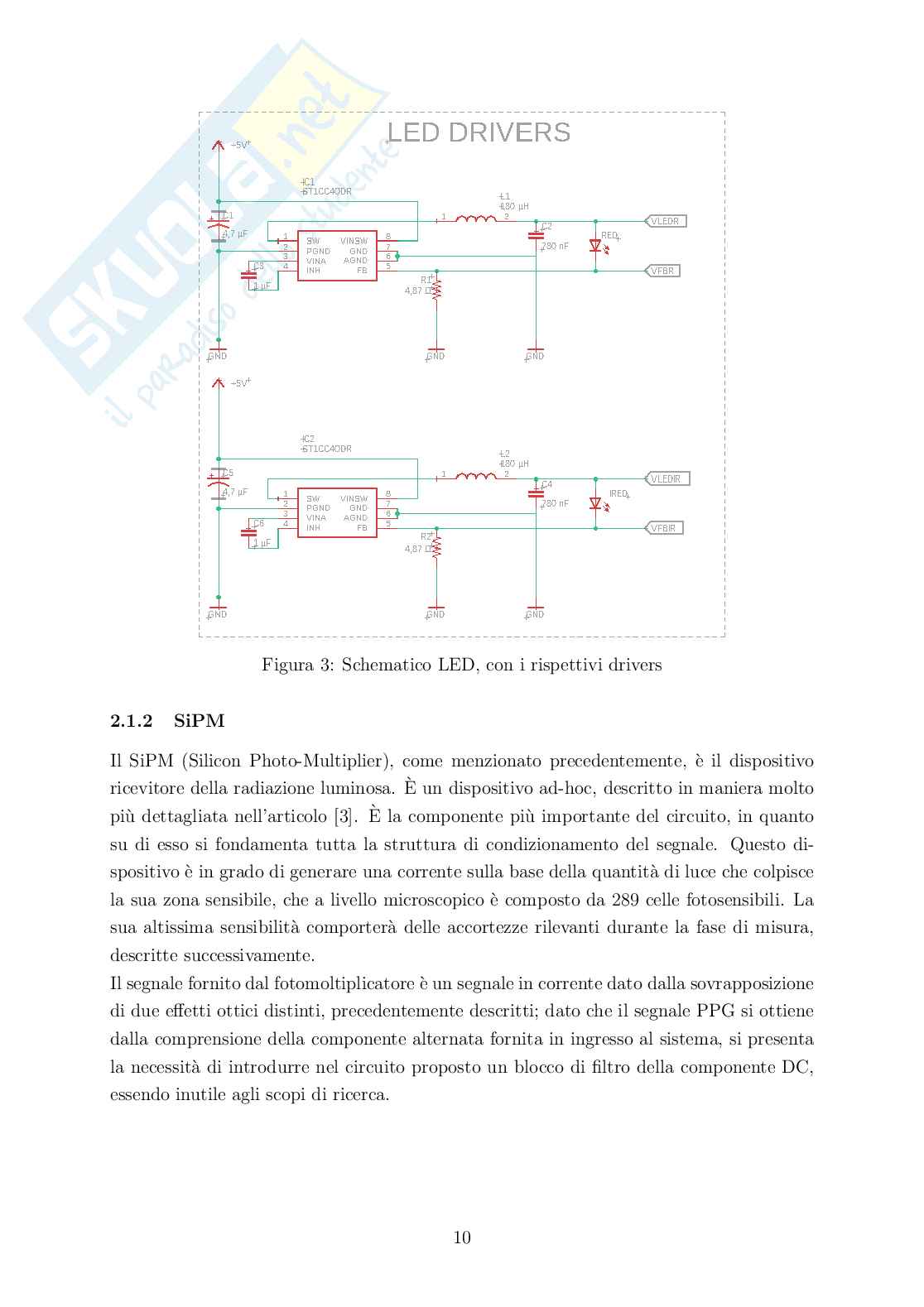 Elettronica di front-end per sensori PPG Pag. 11