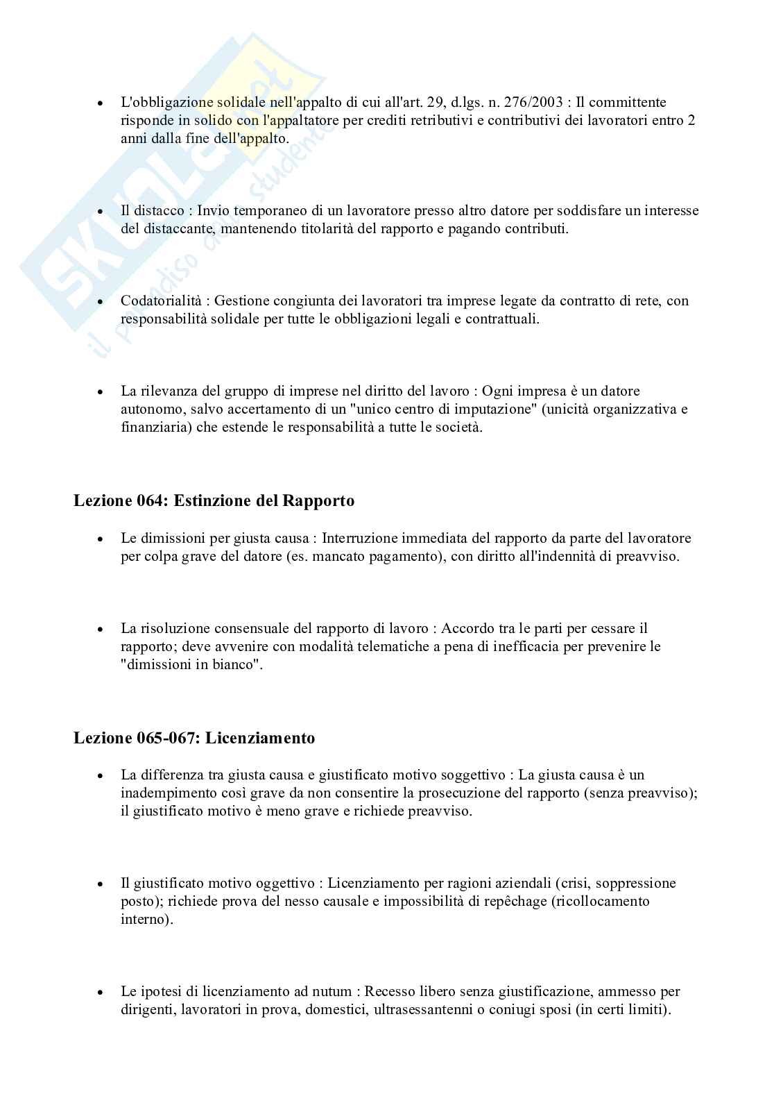 Paniere nuovo completo di Diritto del lavoro Pag. 91