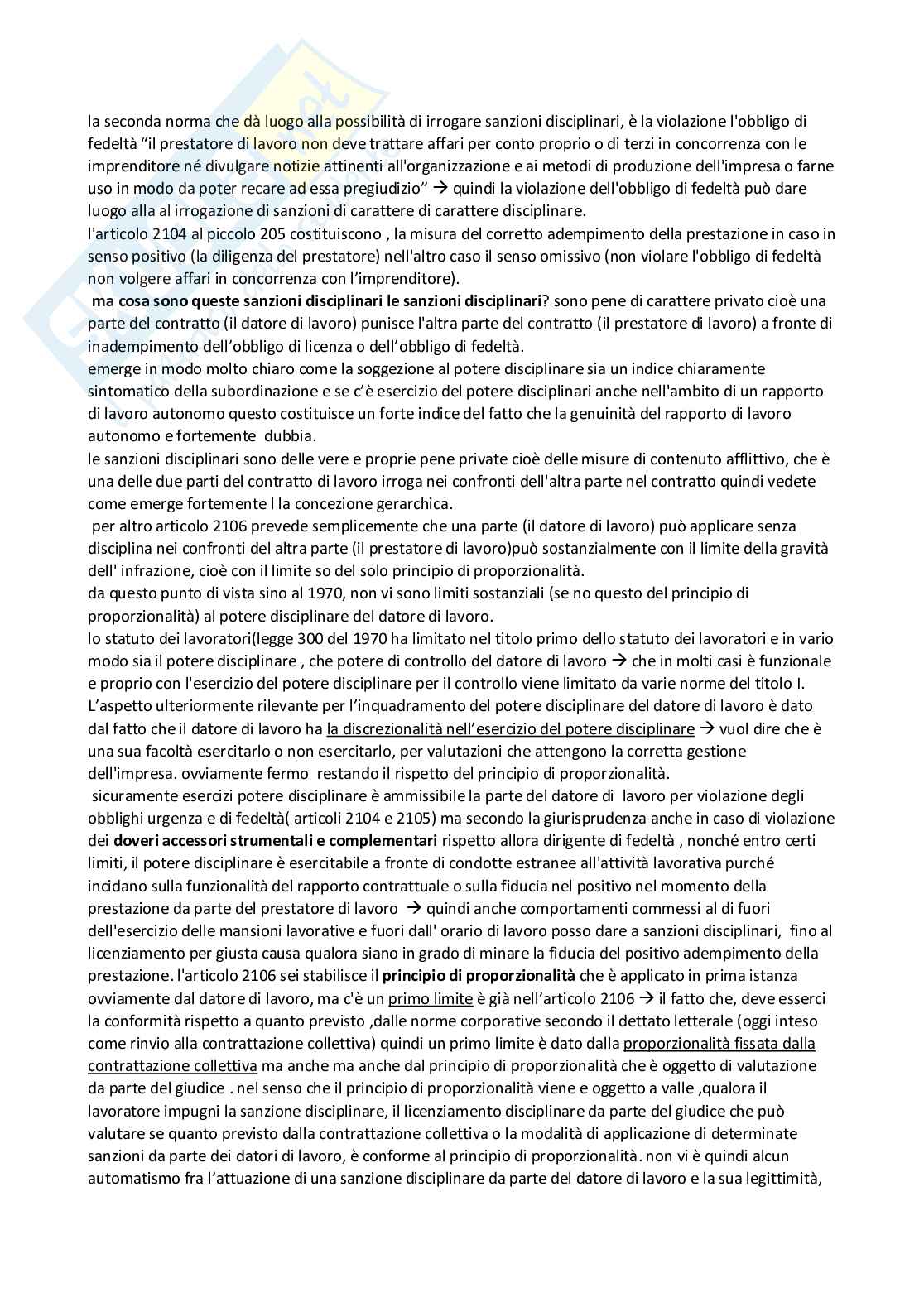 Gestione dei contratti collettivi e individuali di lavoro Pag. 16