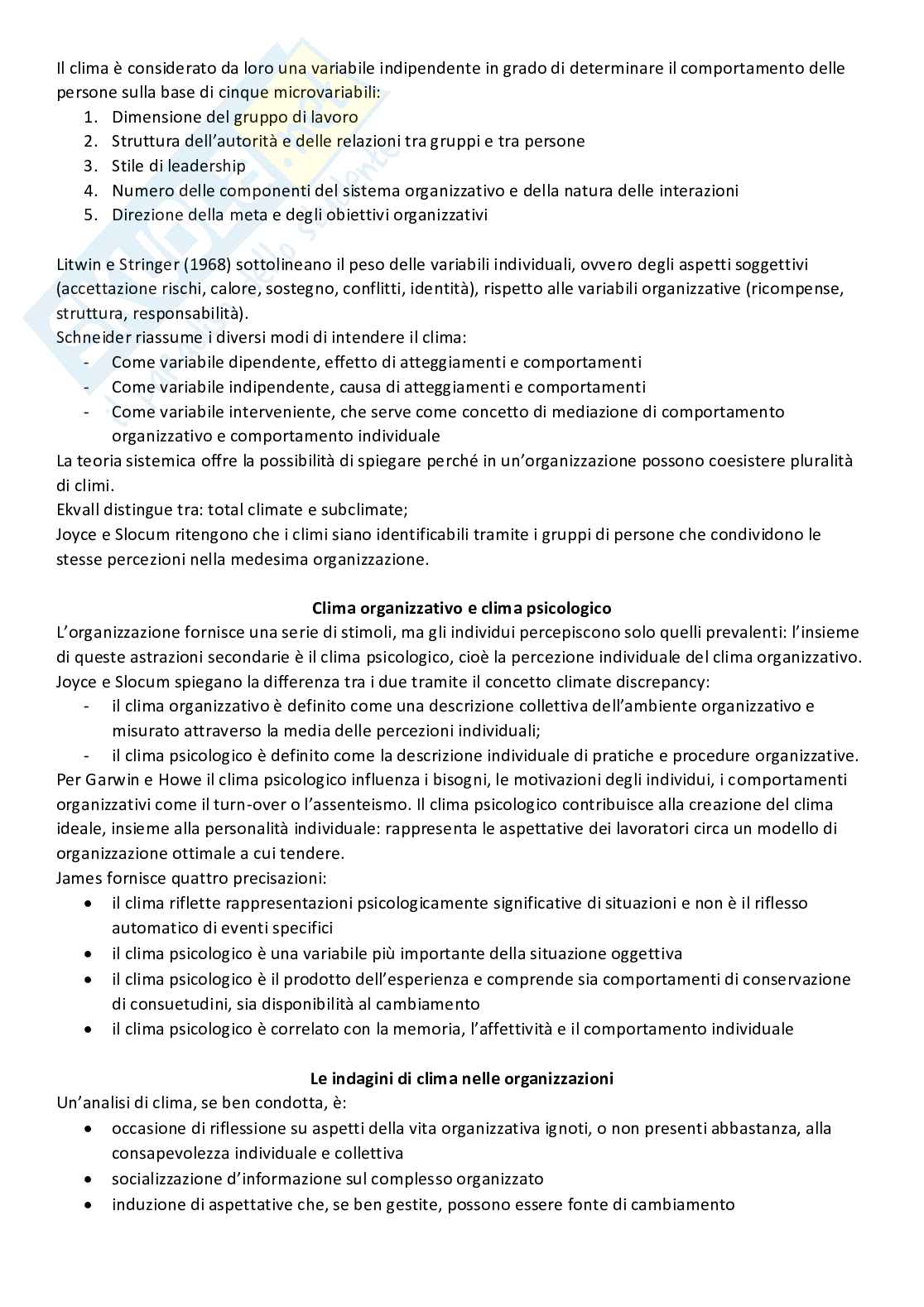 Riassunto esame Psicologia del lavoro, Prof. Garzitto Maria Lisa, libro consigliato Persone, lavoro, organizzazione, Gabassi, Garzitto Pag. 6