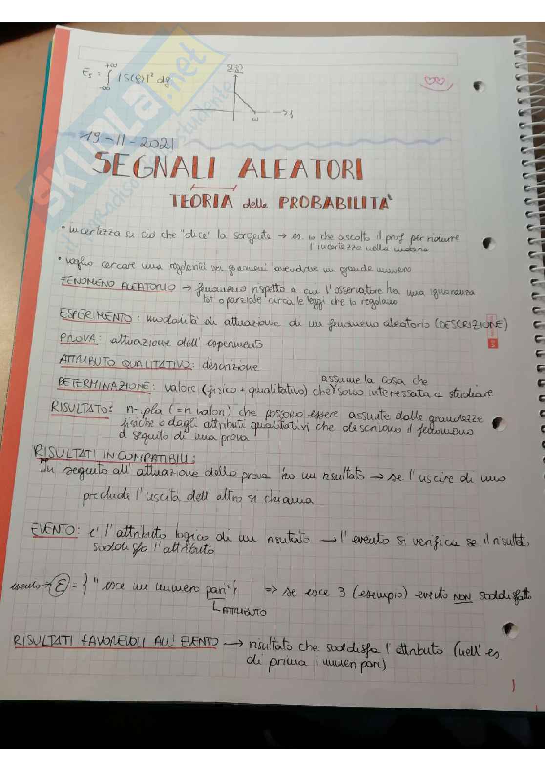 Segnali Aleatori Pag. 1