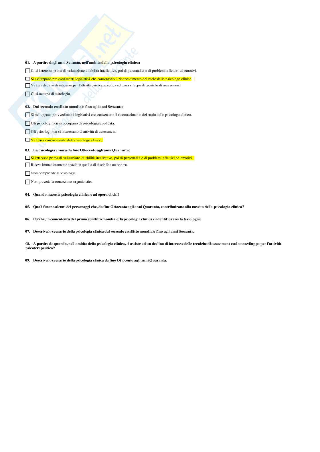Psicologia Clinica Pag. 6