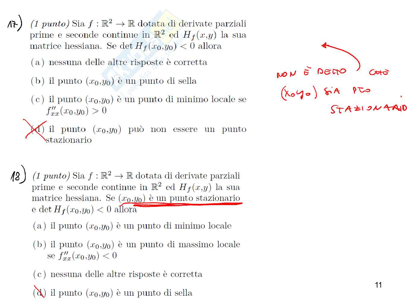 Esercizi Matematica generale Pag. 11